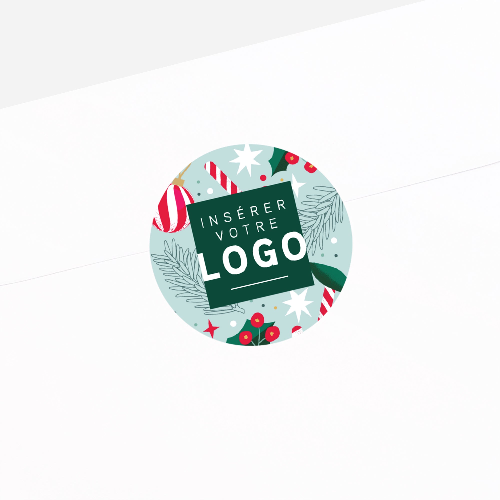 Douceurs de Noël | Vœux professionnels • Sticker • Rond photo N° 2