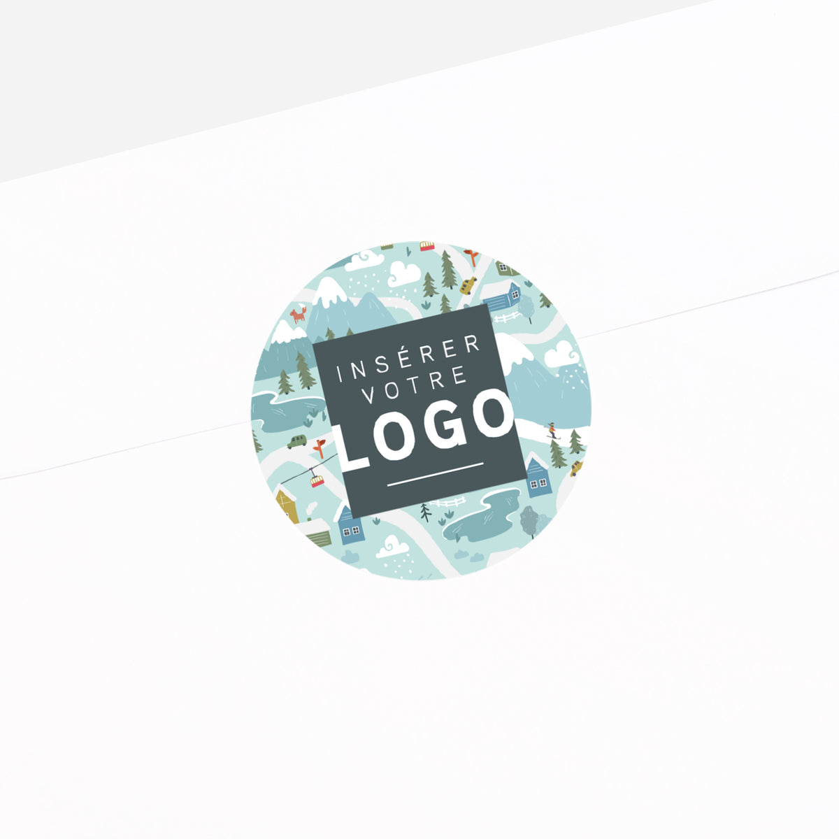 Station en Fête | Vœux professionnels • Sticker • Rond photo N° 2