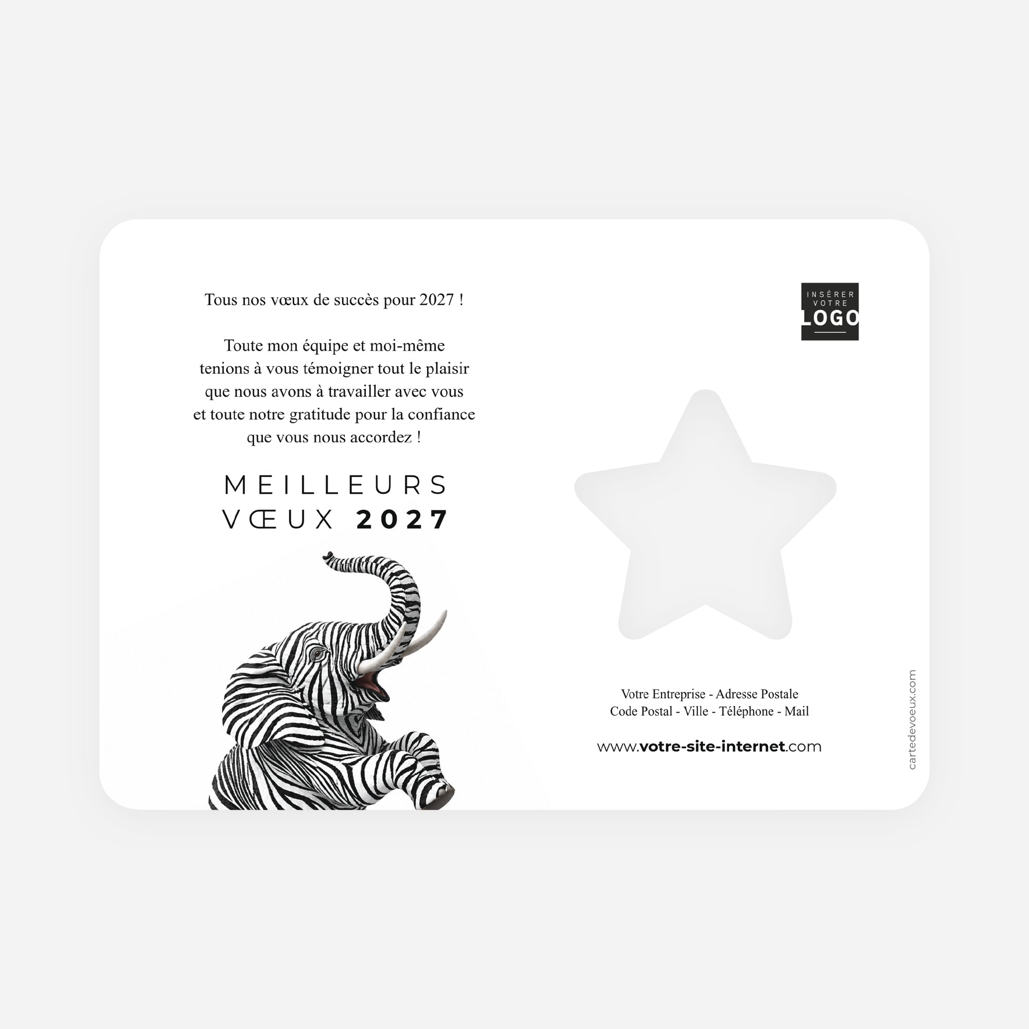 L’Art de la Différence | Vœux professionnels • Carte de voeux • Horizontal étoile photo N° 2