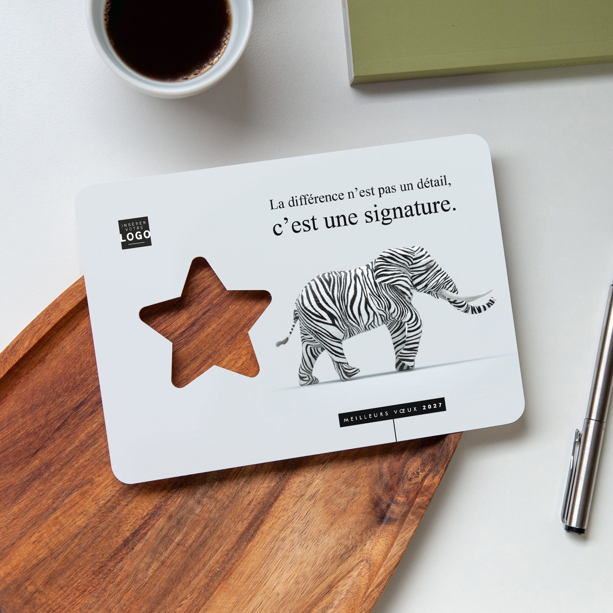 L’Art de la Différence | Vœux professionnels • Carte de voeux • Horizontal étoile photo N° 4