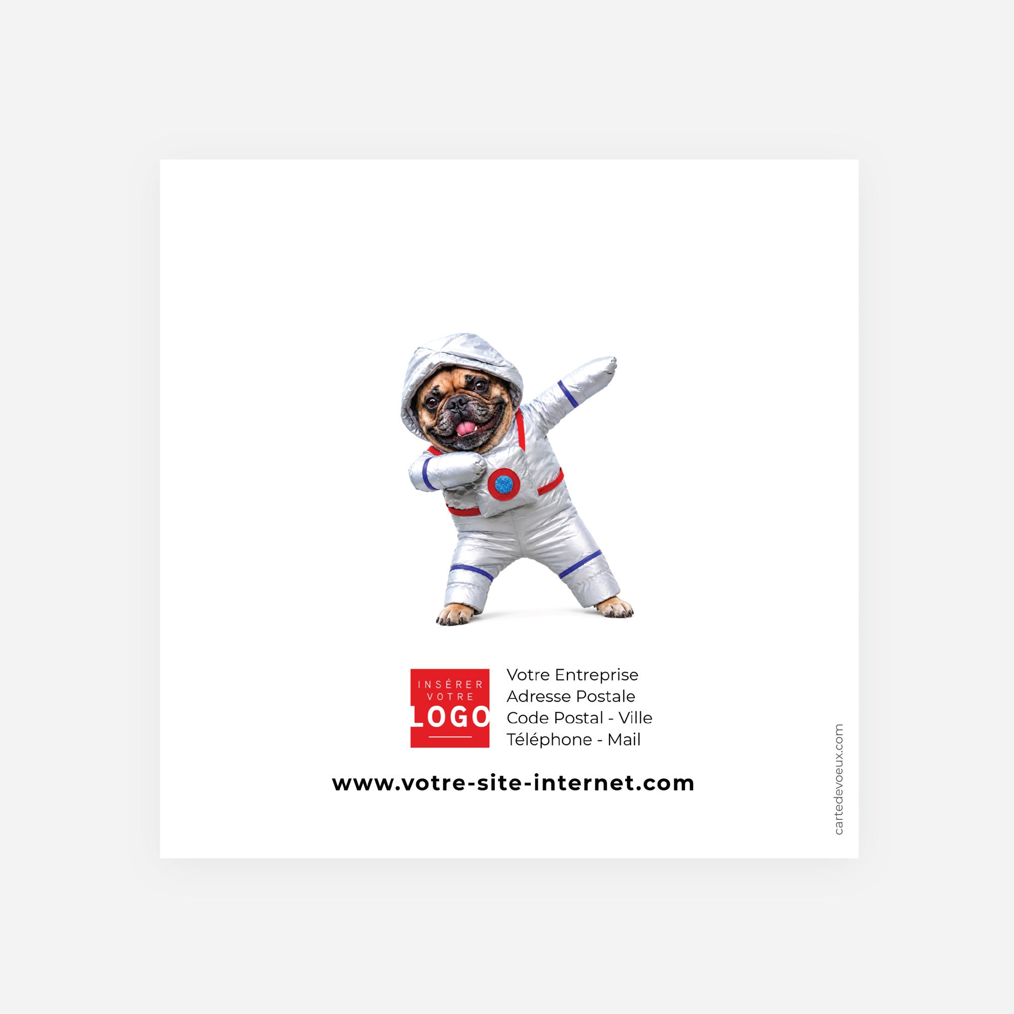 Toujours Plus Haut | Vœux professionnels • Carte de voeux • Carré double photo N° 3