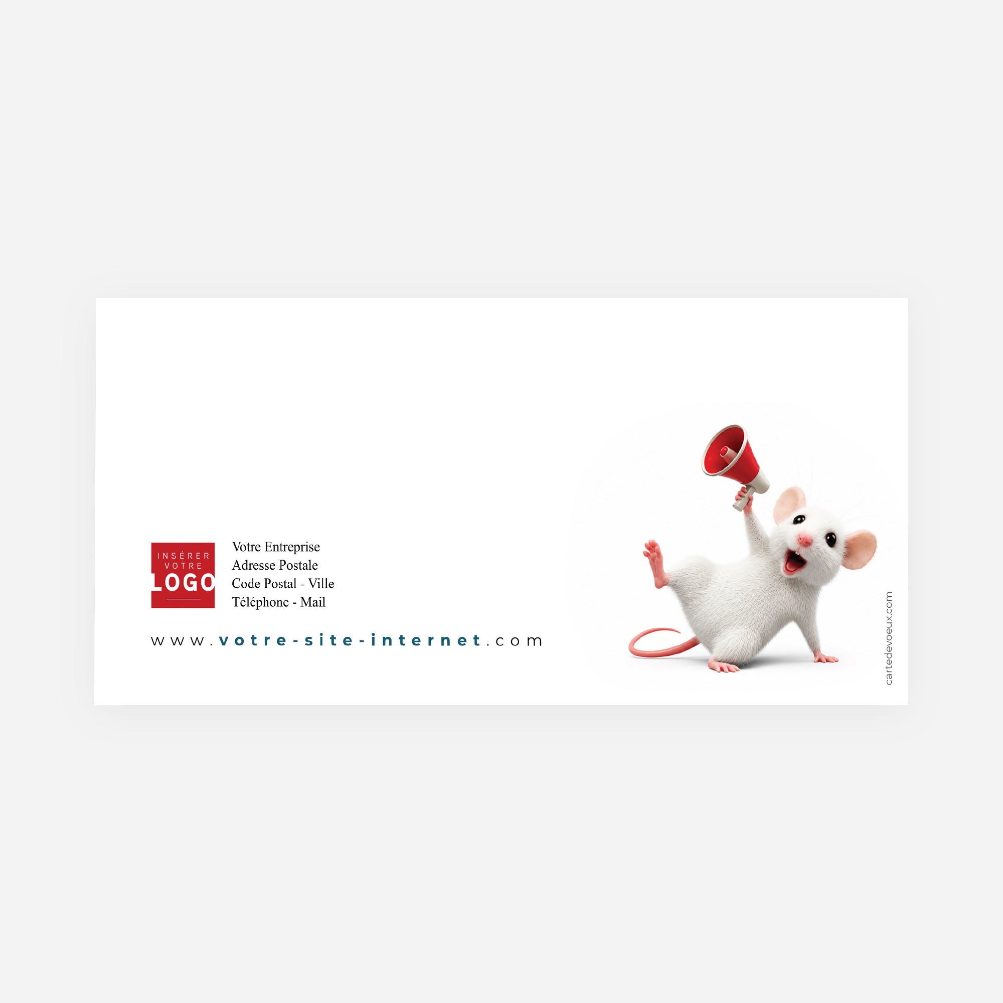 Porte-Voix | Vœux professionnels • Carte de voeux • Rectangle double photo N° 3