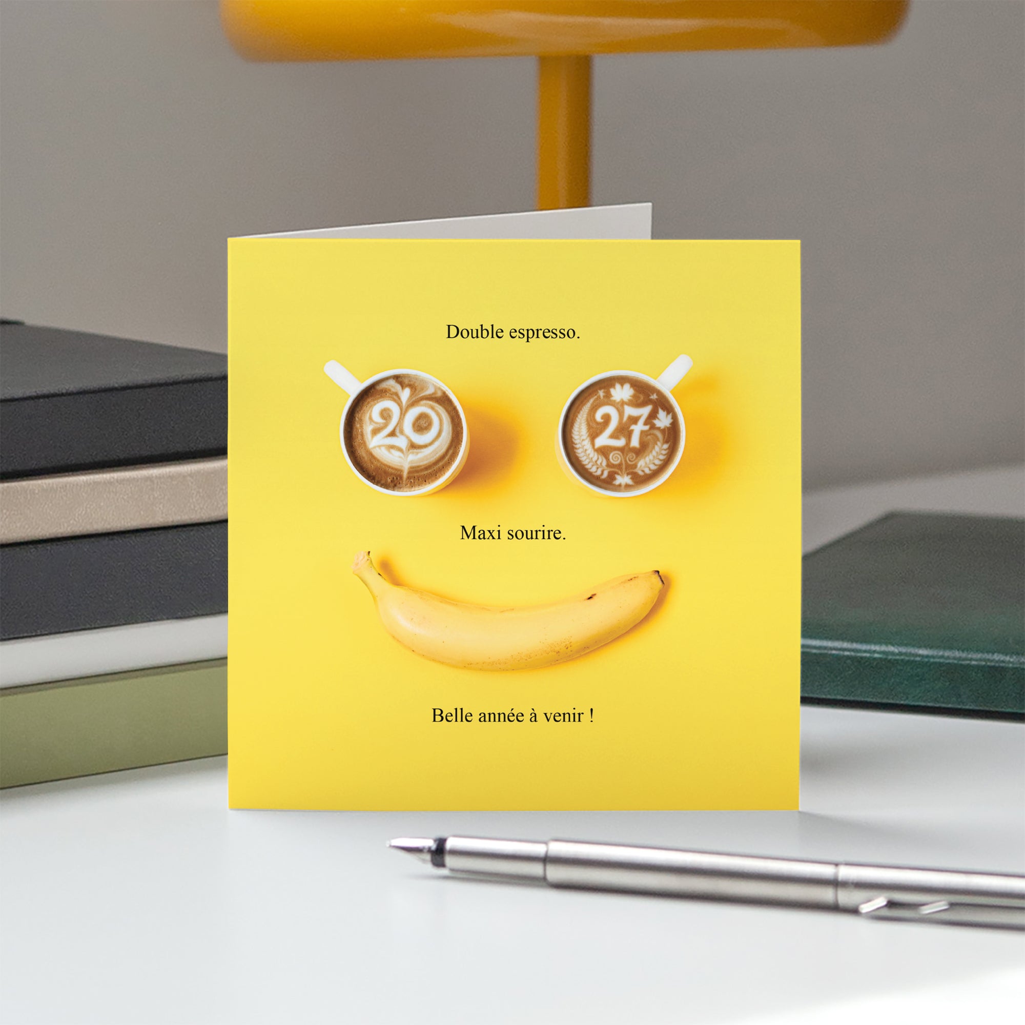 Dose de Bonne Humeur | Vœux professionnels • Carte de voeux • Carré double photo N° 5