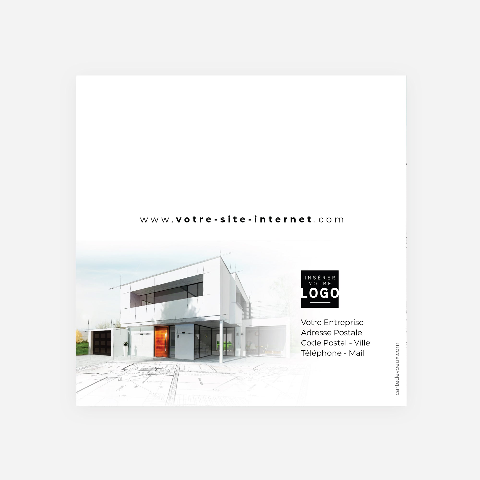 Beaux Projets | Vœux professionnels • Carte de voeux • Carré double photo N° 3