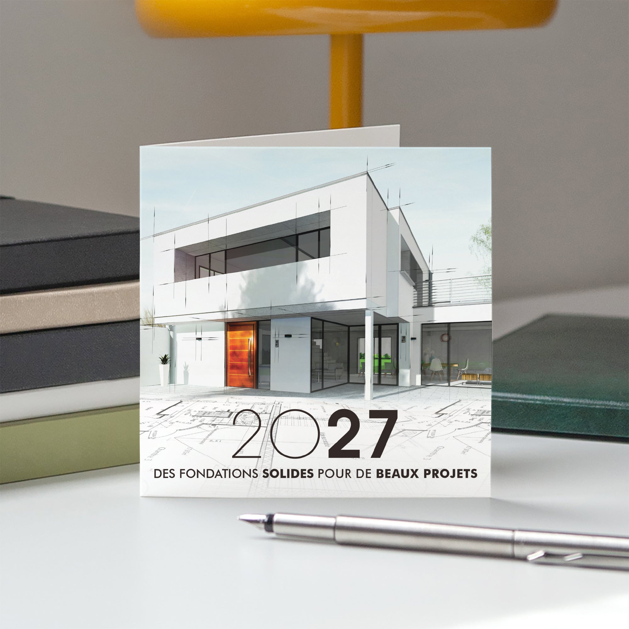 Beaux Projets | Vœux professionnels • Carte de voeux • Carré double photo N° 5