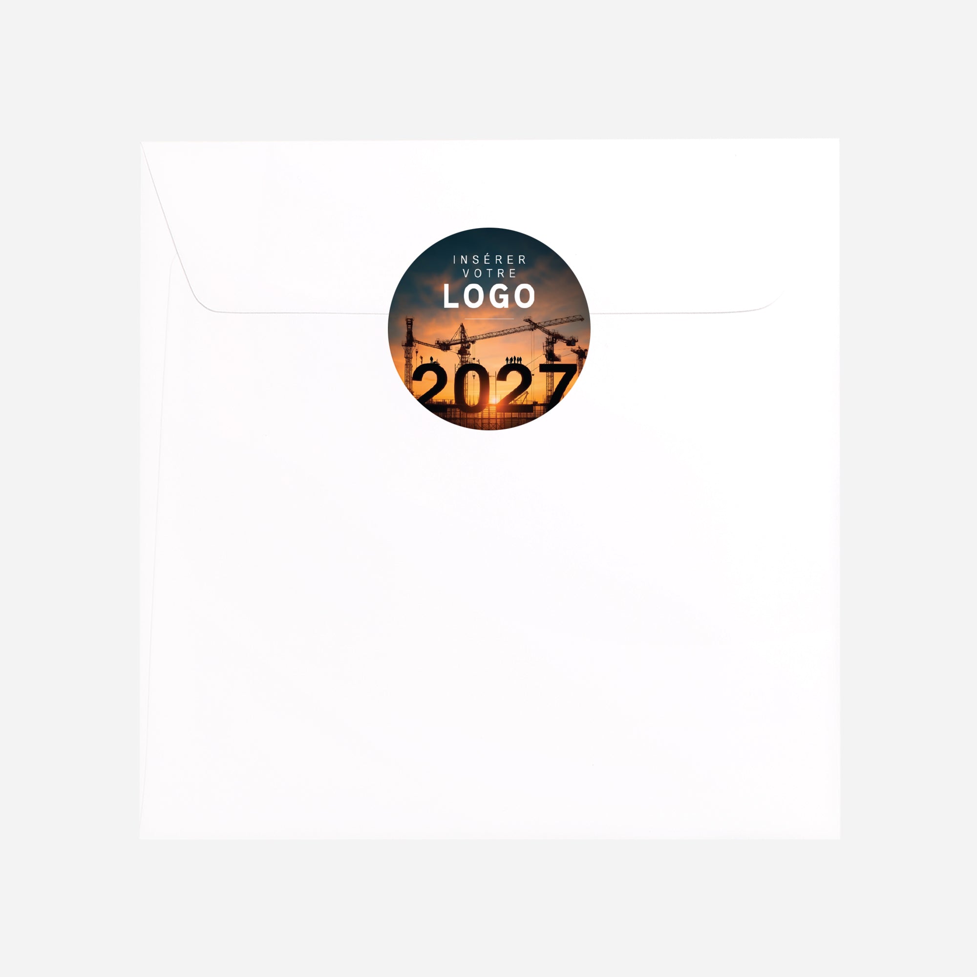 Demain se Construit | Vœux professionnels • Sticker • Rond photo N° 3