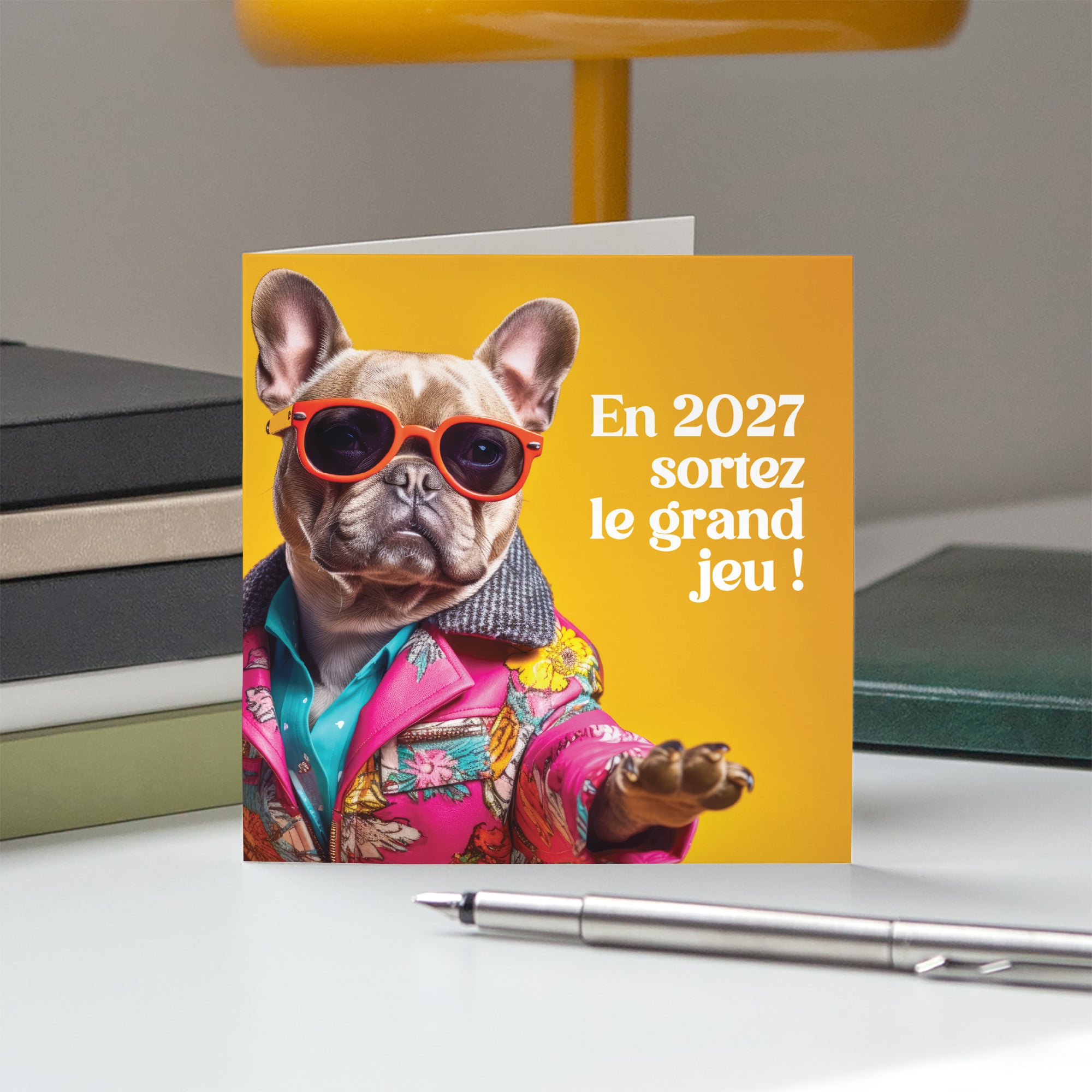Le Grand Jeu | Vœux professionnels • Carte de voeux • Carré double photo N° 5
