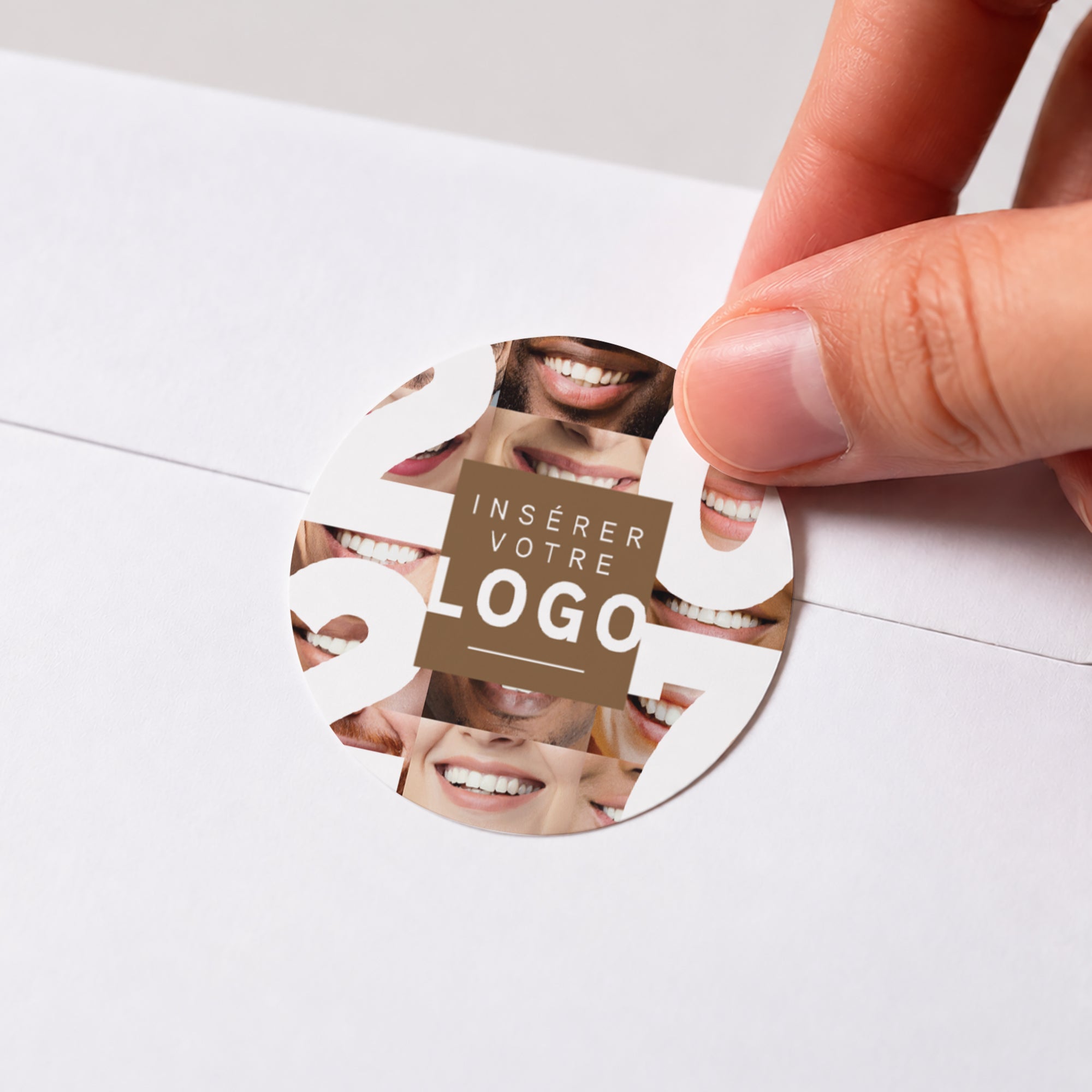 Sourires Partagés | Vœux professionnels • Sticker • Rond photo N° 1