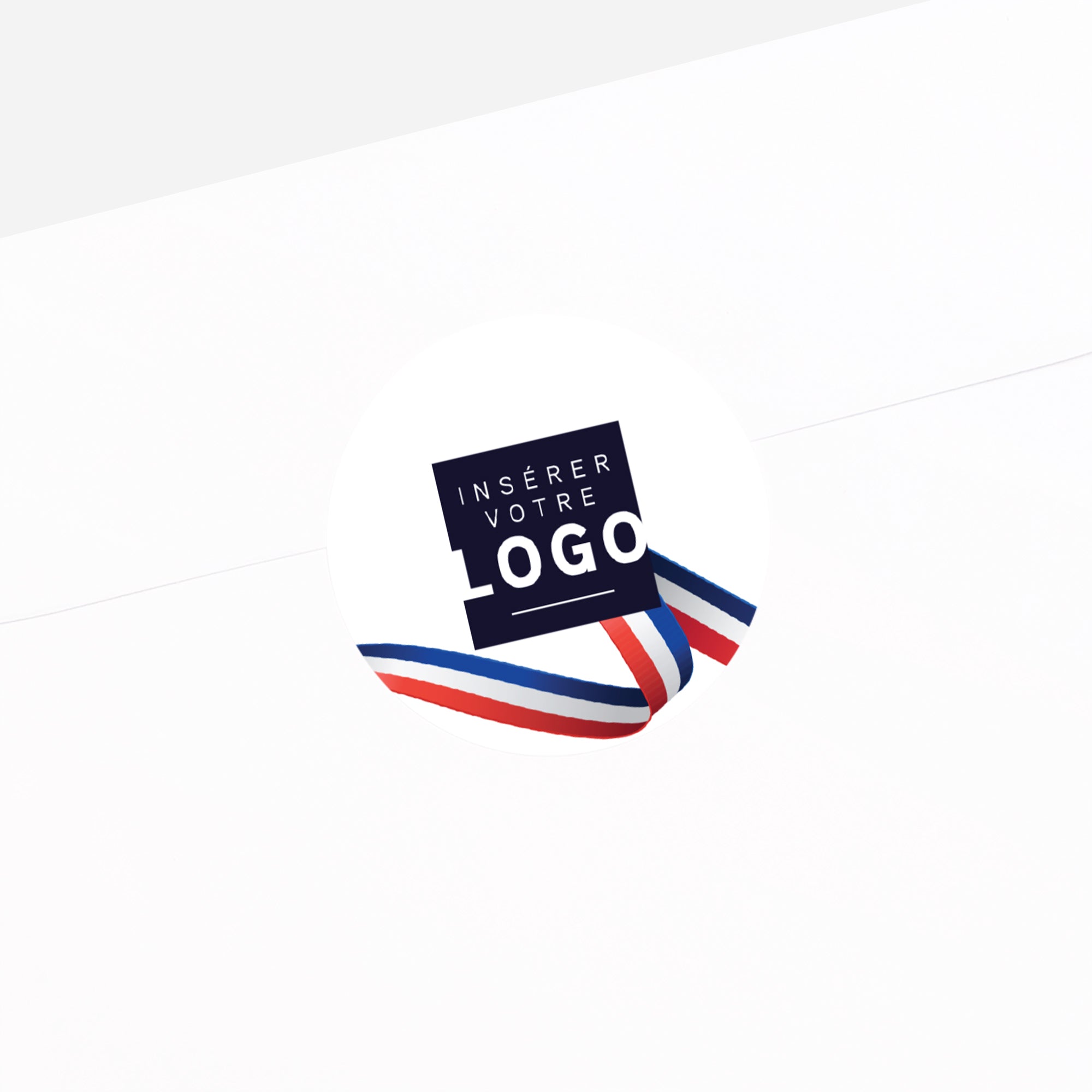 Ruban Tricolore | Vœux professionnels • Sticker • Rond photo N° 2