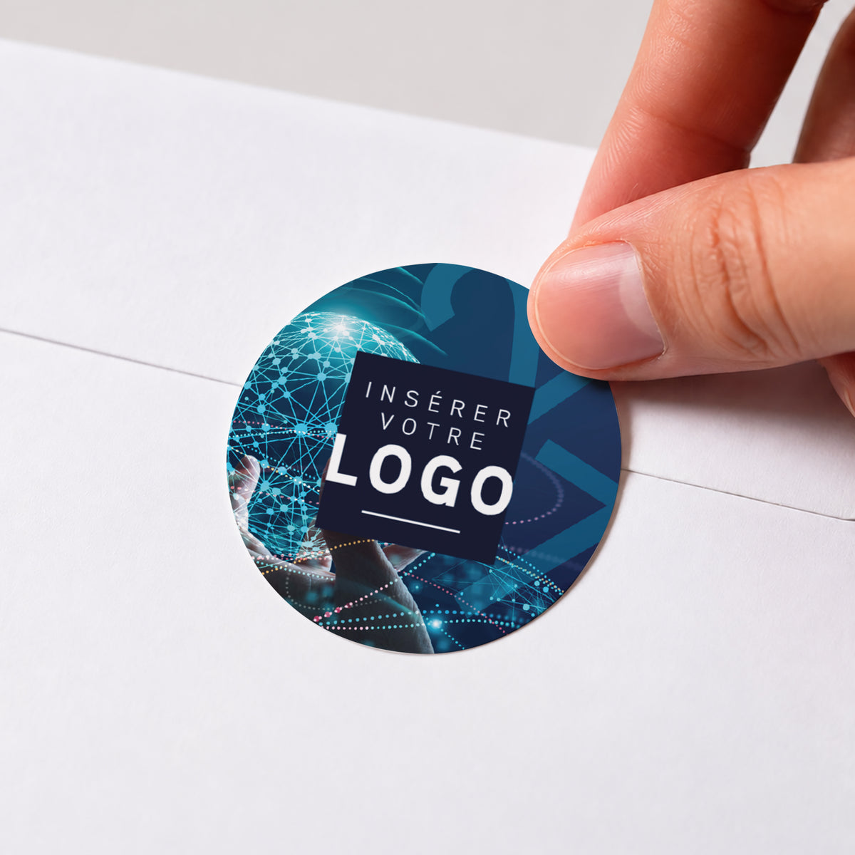 Vision Connectée | Vœux professionnels • Sticker • Rond photo N° 1