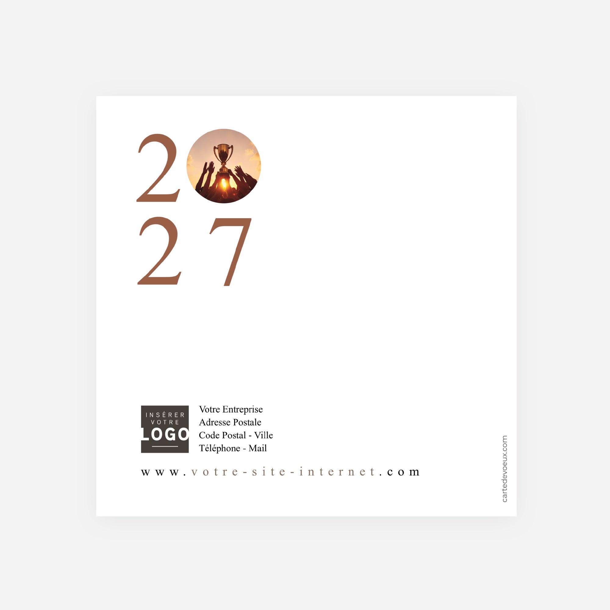Succès Partagés | Vœux professionnels • Carte de voeux • Carrée pliable photo N° 3