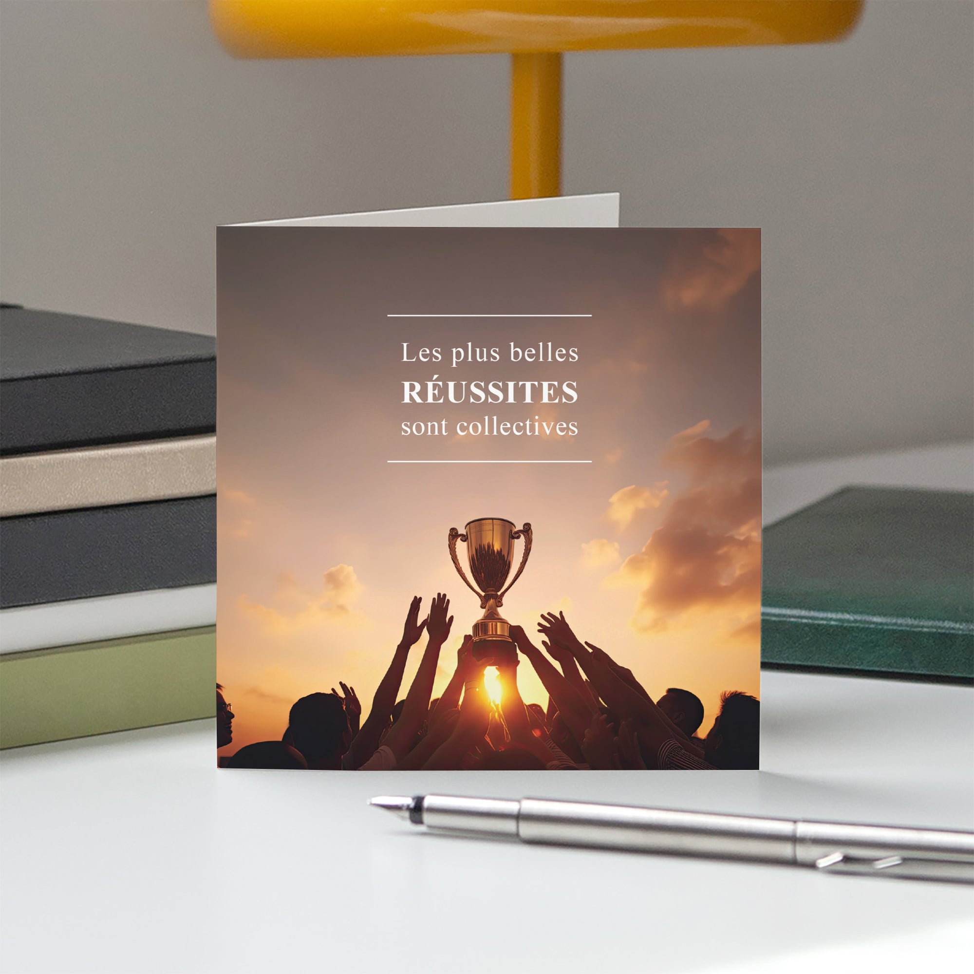 Succès Partagés | Vœux professionnels • Carte de voeux • Carrée pliable photo N° 5