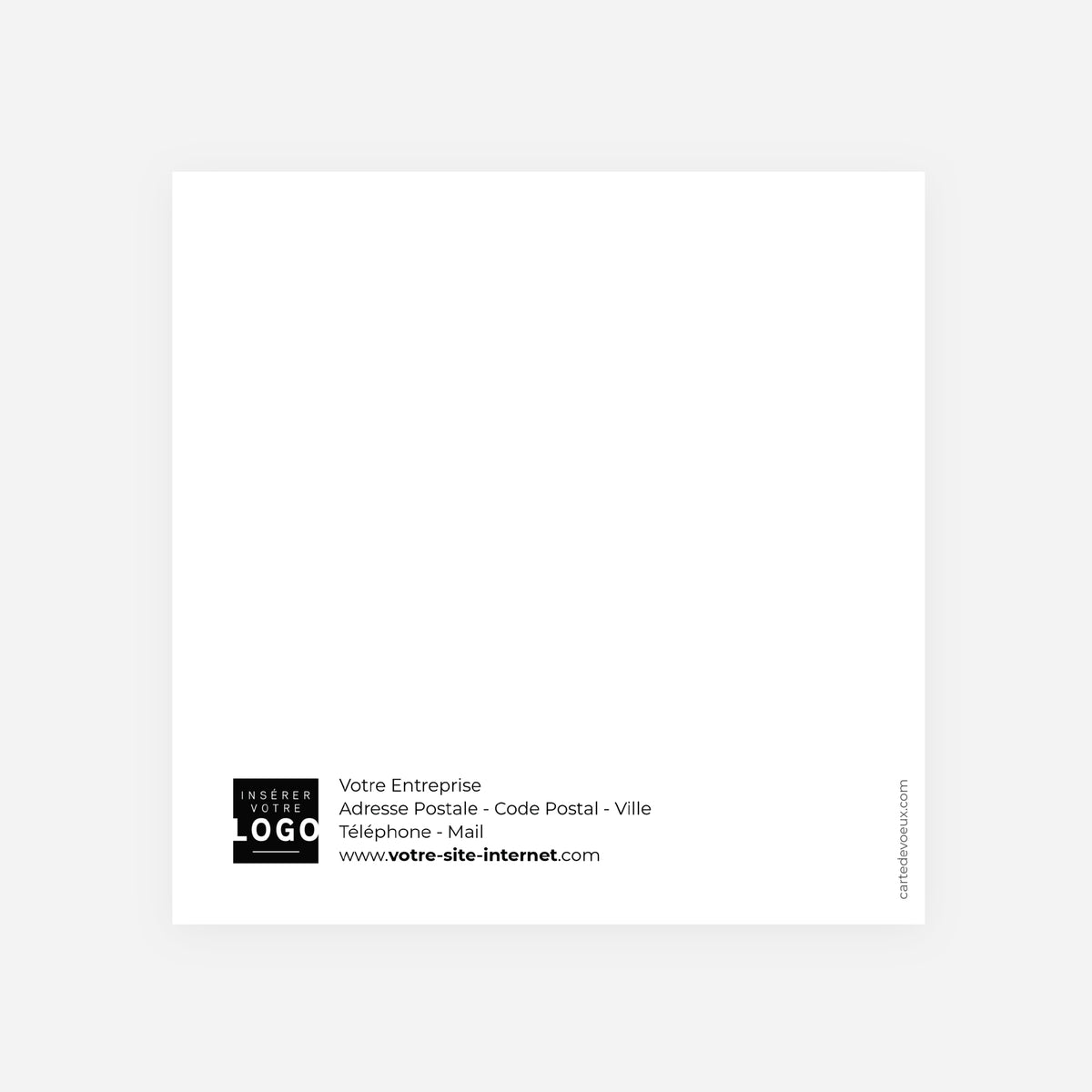 Le Lien | Vœux professionnels • Carte de voeux • Carrée pliable photo N° 3