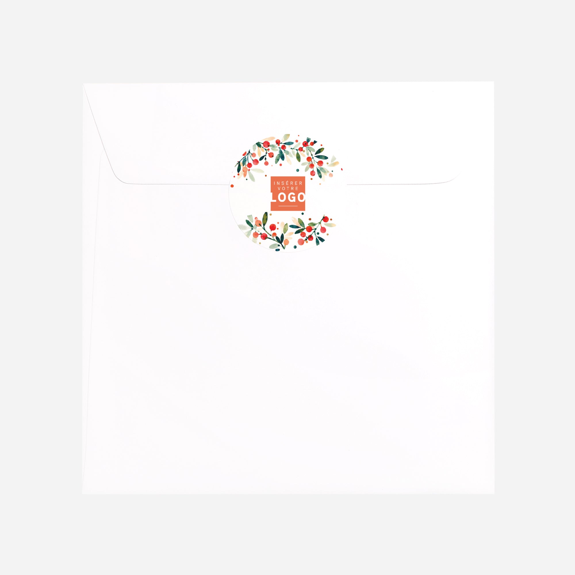 Aquarelle Houx | Vœux professionnels • Sticker • Rond photo N° 3