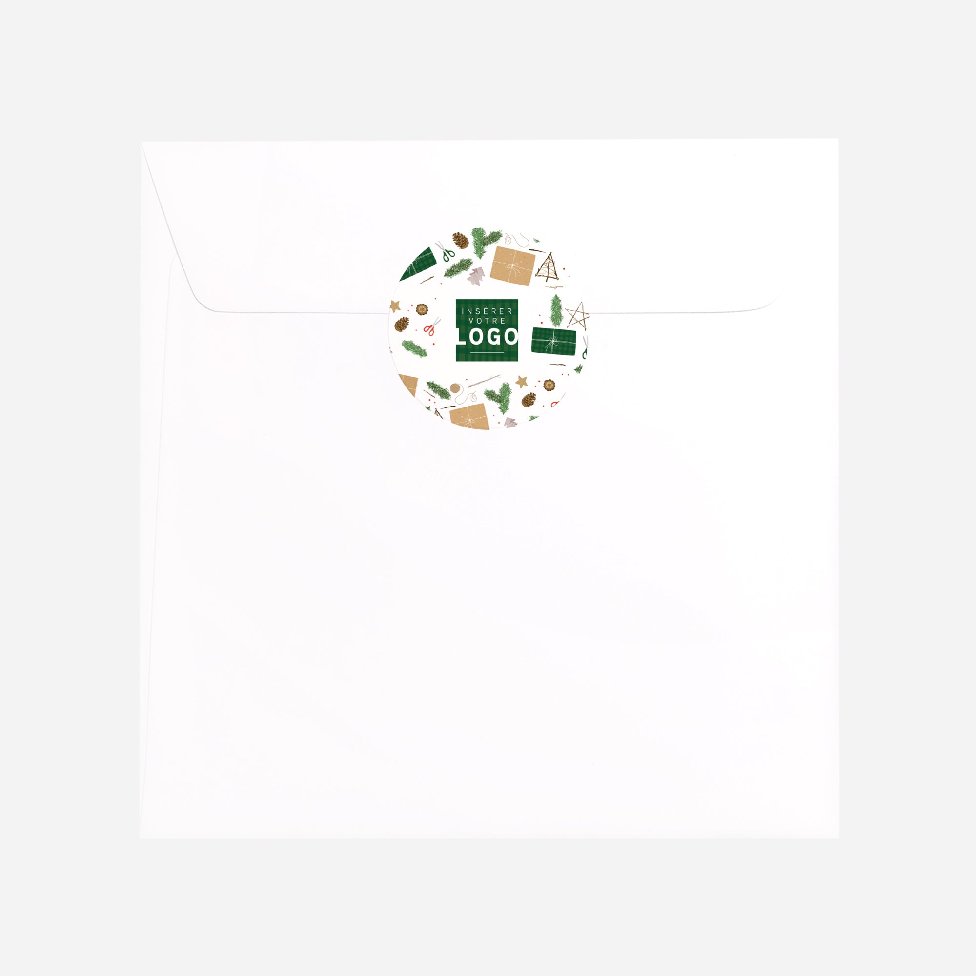 Déco noël | Vœux professionnels • Sticker • Rond photo N° 3