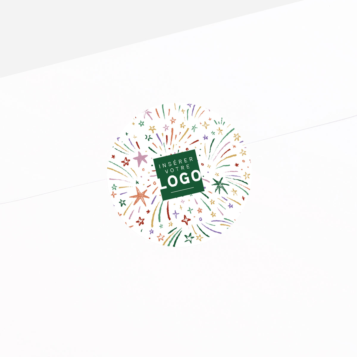 Firework | Vœux professionnels • Sticker • Rond photo N° 2