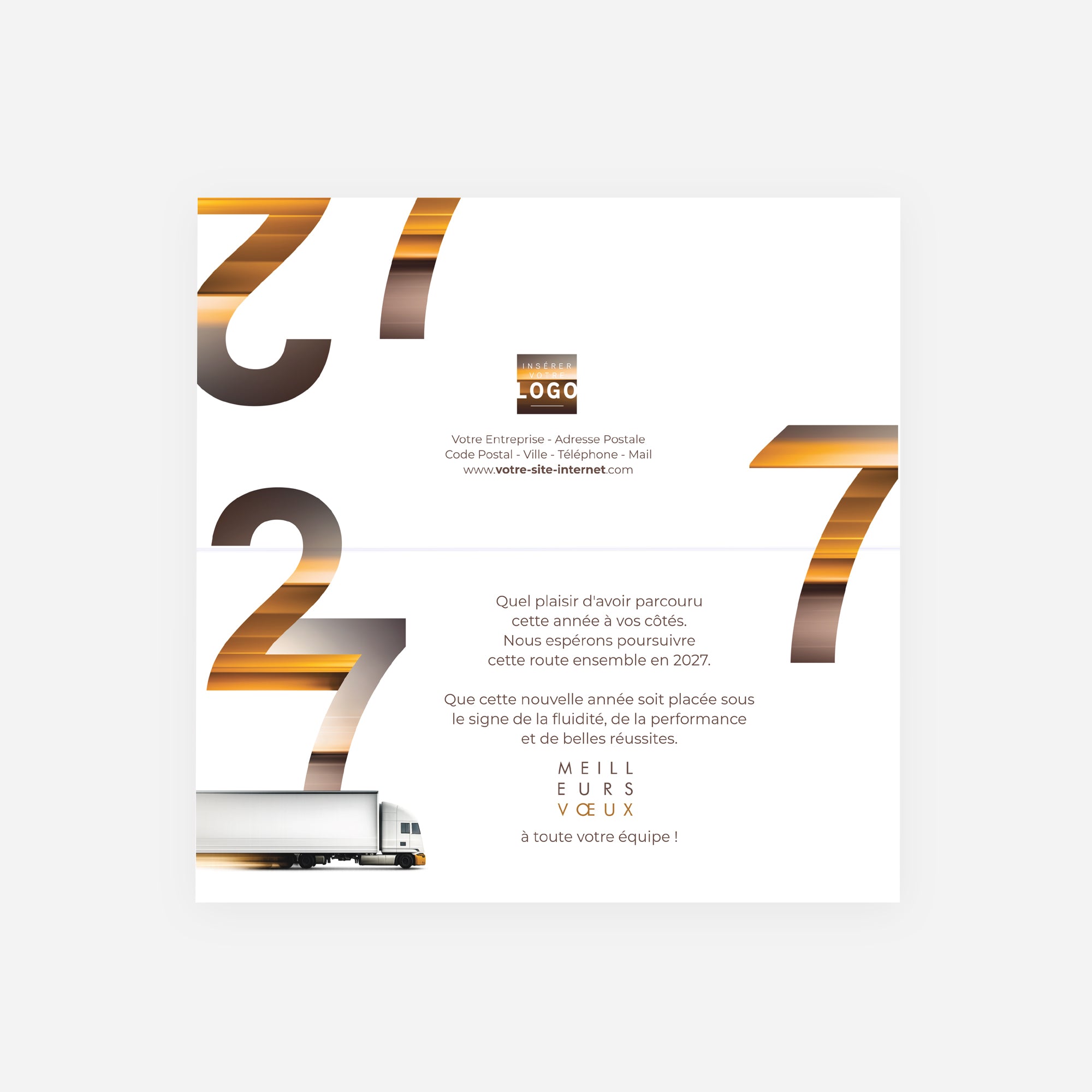L'Excellence en Mouvement | Vœux professionnels • Carte de voeux • Rectangle double photo N° 2