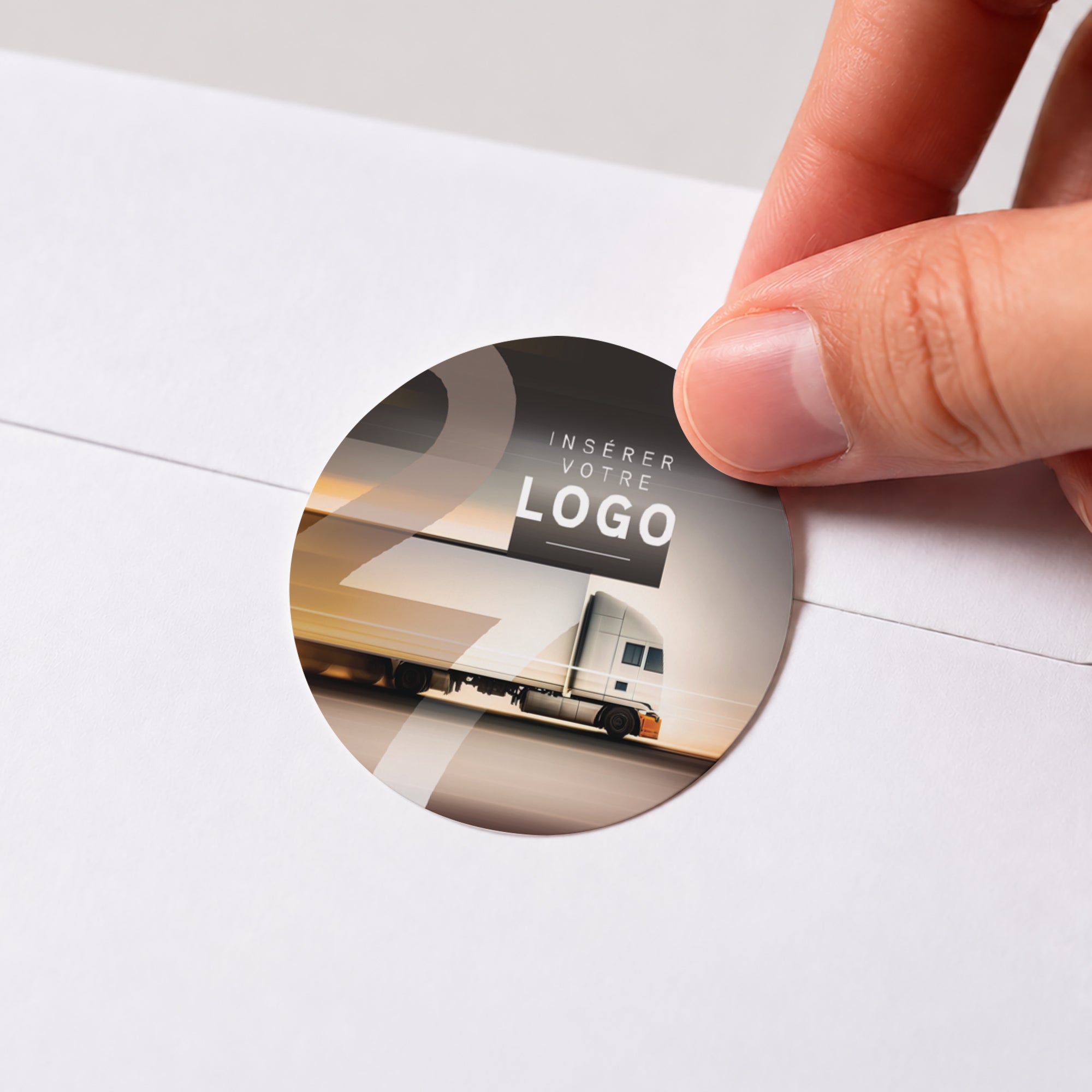 L'Excellence en Mouvement | Vœux professionnels • Sticker • Rond photo N° 1