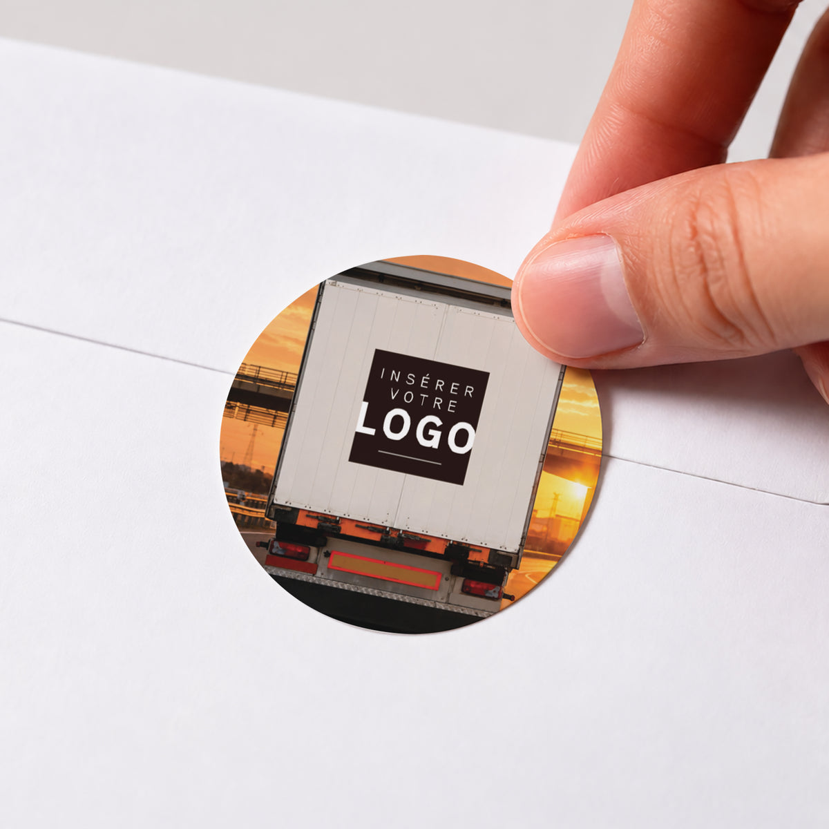 En Route vers Demain | Vœux professionnels • Sticker • Rond photo N° 1