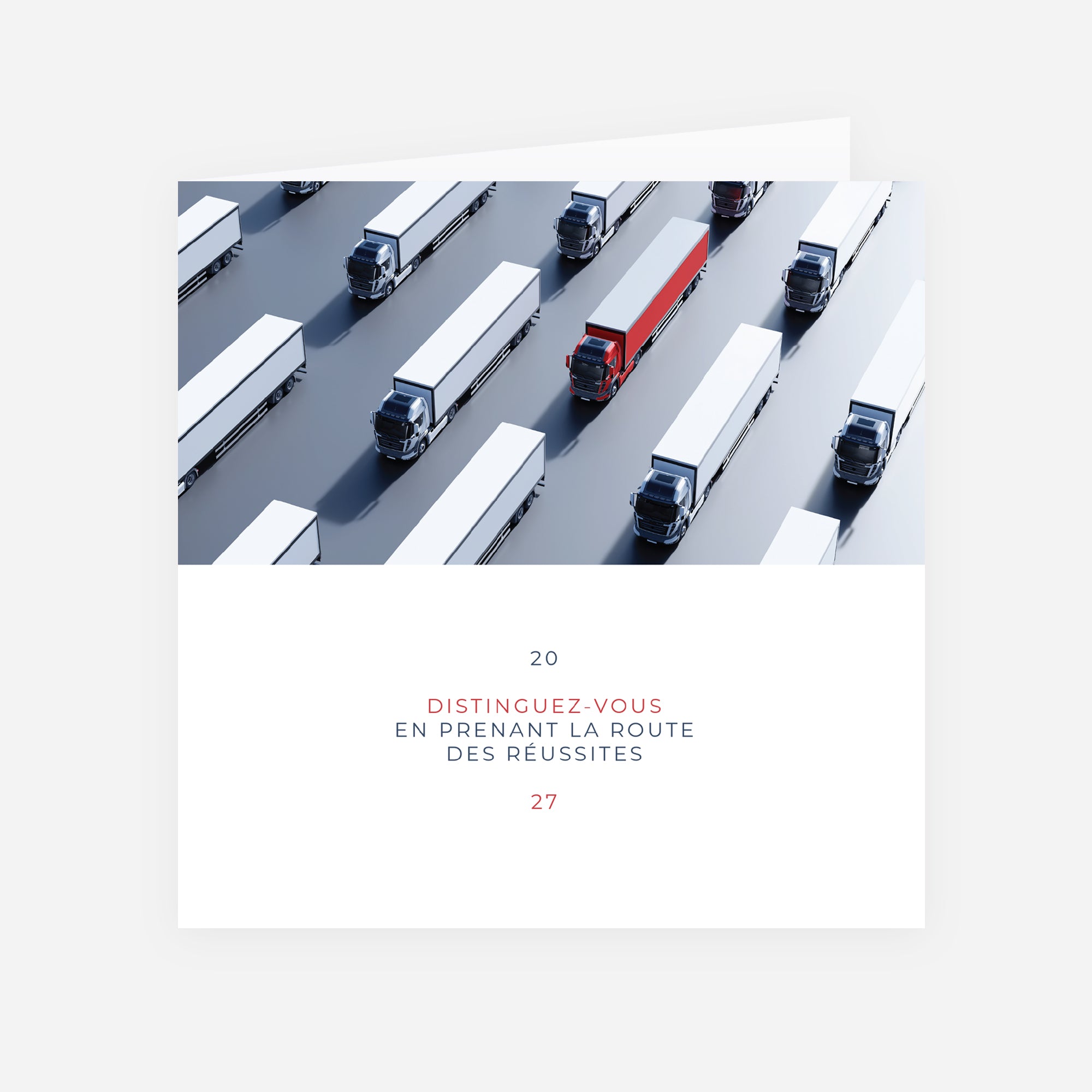 Trajectoires d'Exception | Vœux professionnels • Carte de voeux • Carré double photo N° 1