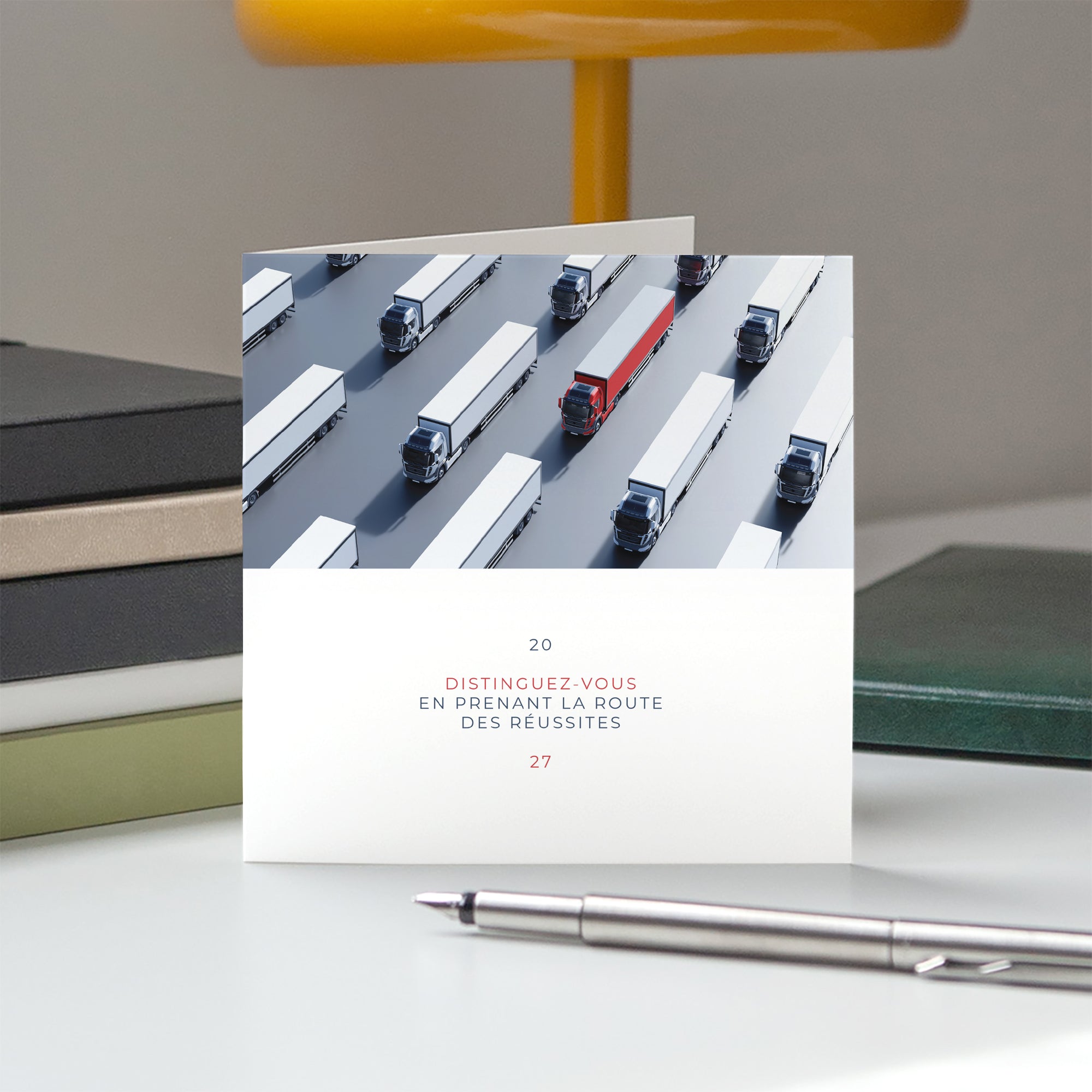 Trajectoires d'Exception | Vœux professionnels • Carte de voeux • Carré double photo N° 5
