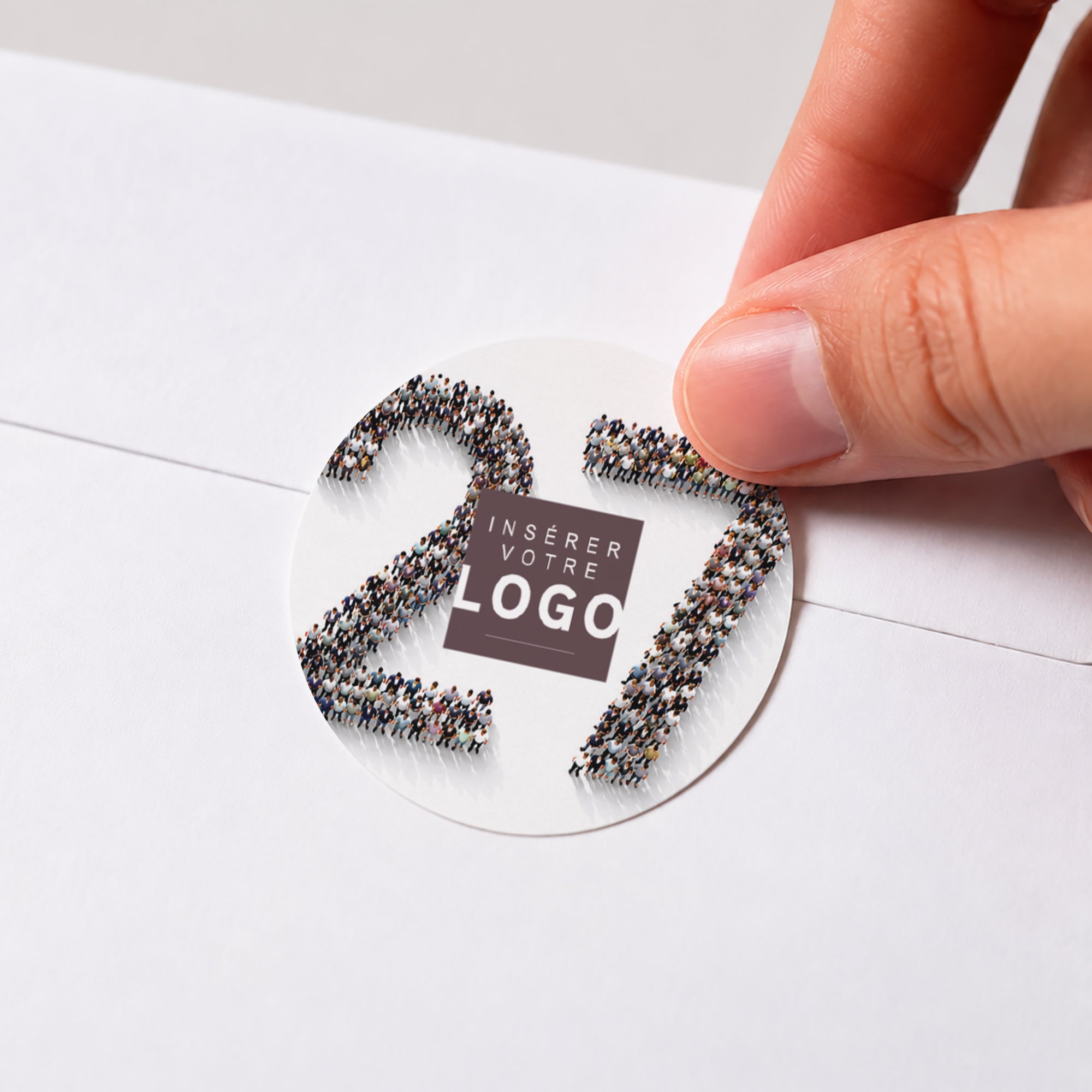 Au Cœur de la Confiance | Vœux professionnels • Sticker • Rond photo N° 1