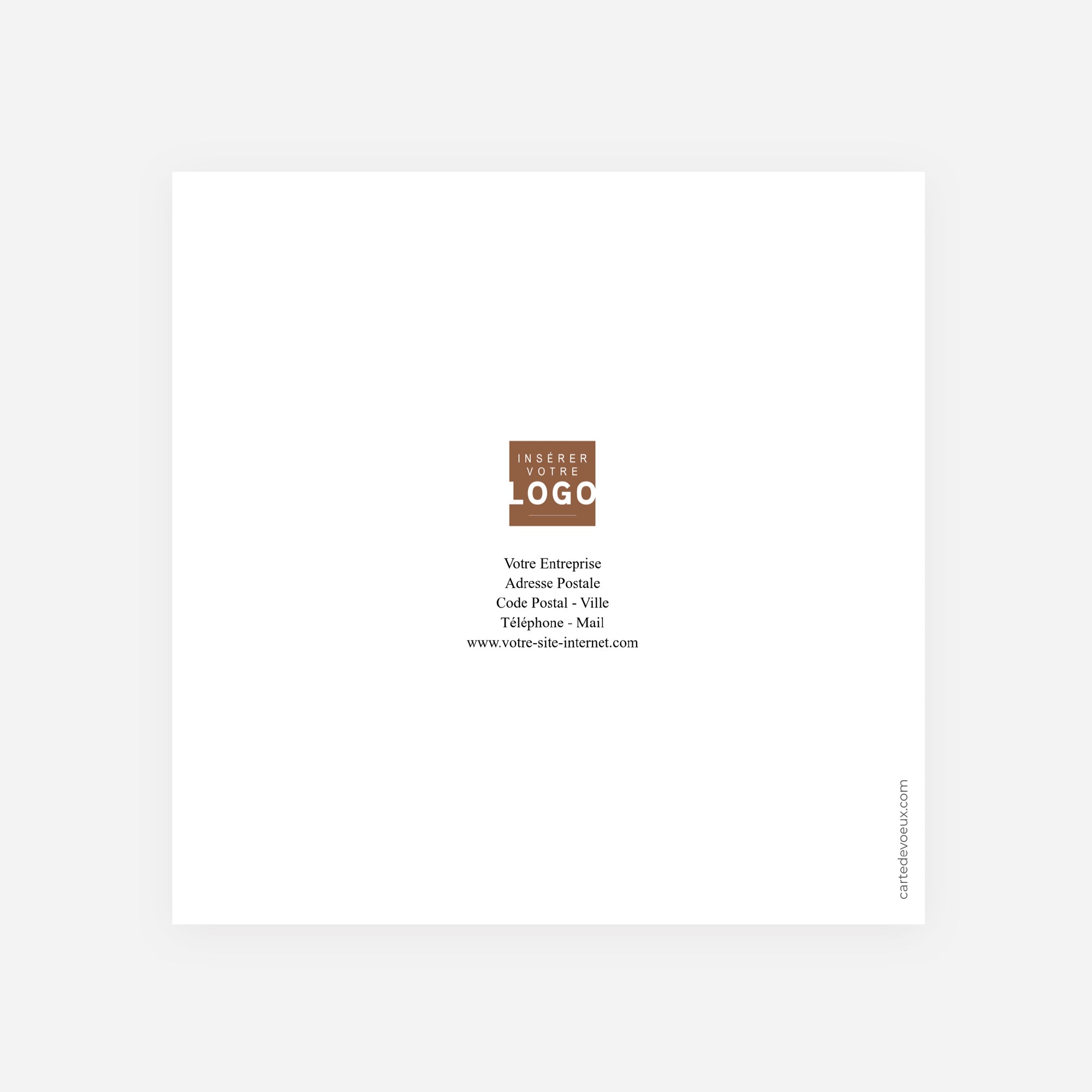 L'Art du Savoir-Faire | Vœux professionnels • Carte de voeux • Carrée pliable photo N° 3