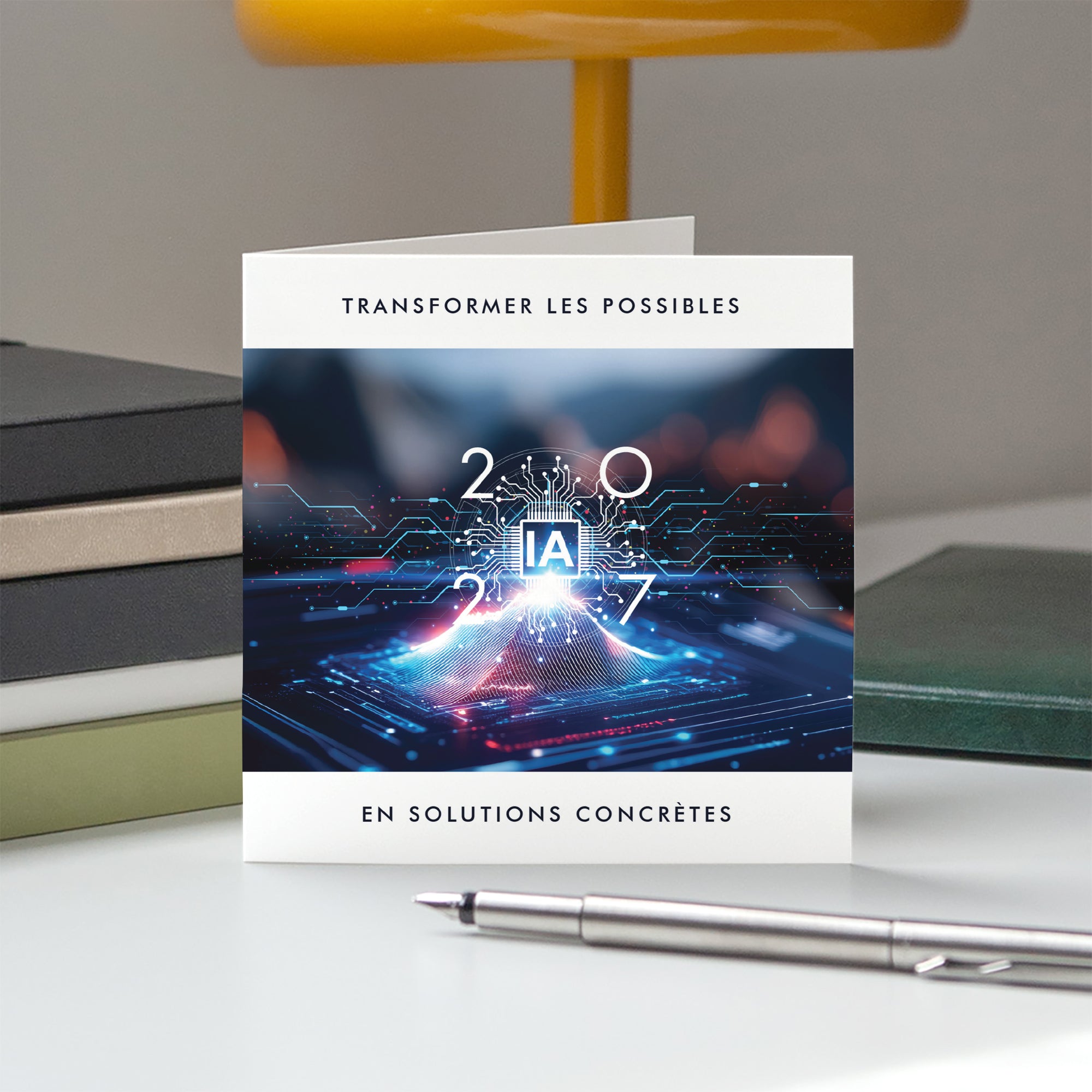 Réinventer les Possibles | Vœux professionnels • Carte de voeux • Carrée pliable photo N° 5