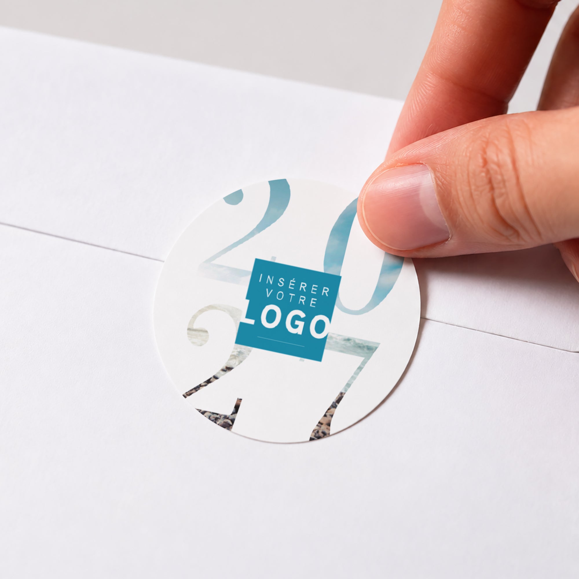 Destination Demain | Vœux professionnels • Sticker • Rond photo N° 1