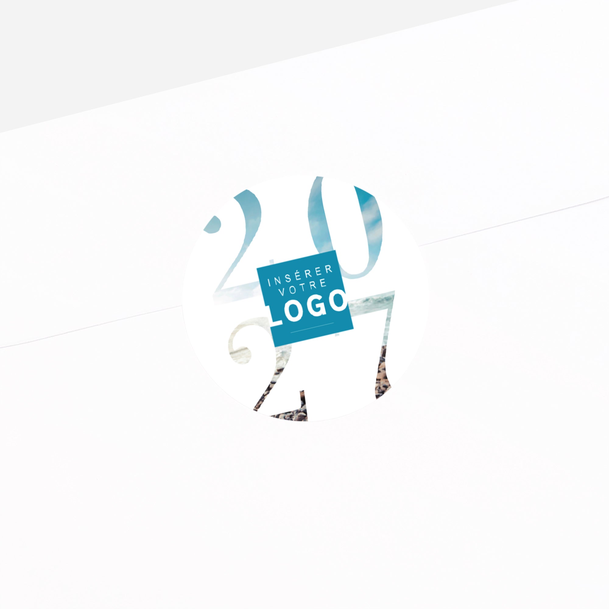 Destination Demain | Vœux professionnels • Sticker • Rond photo N° 2