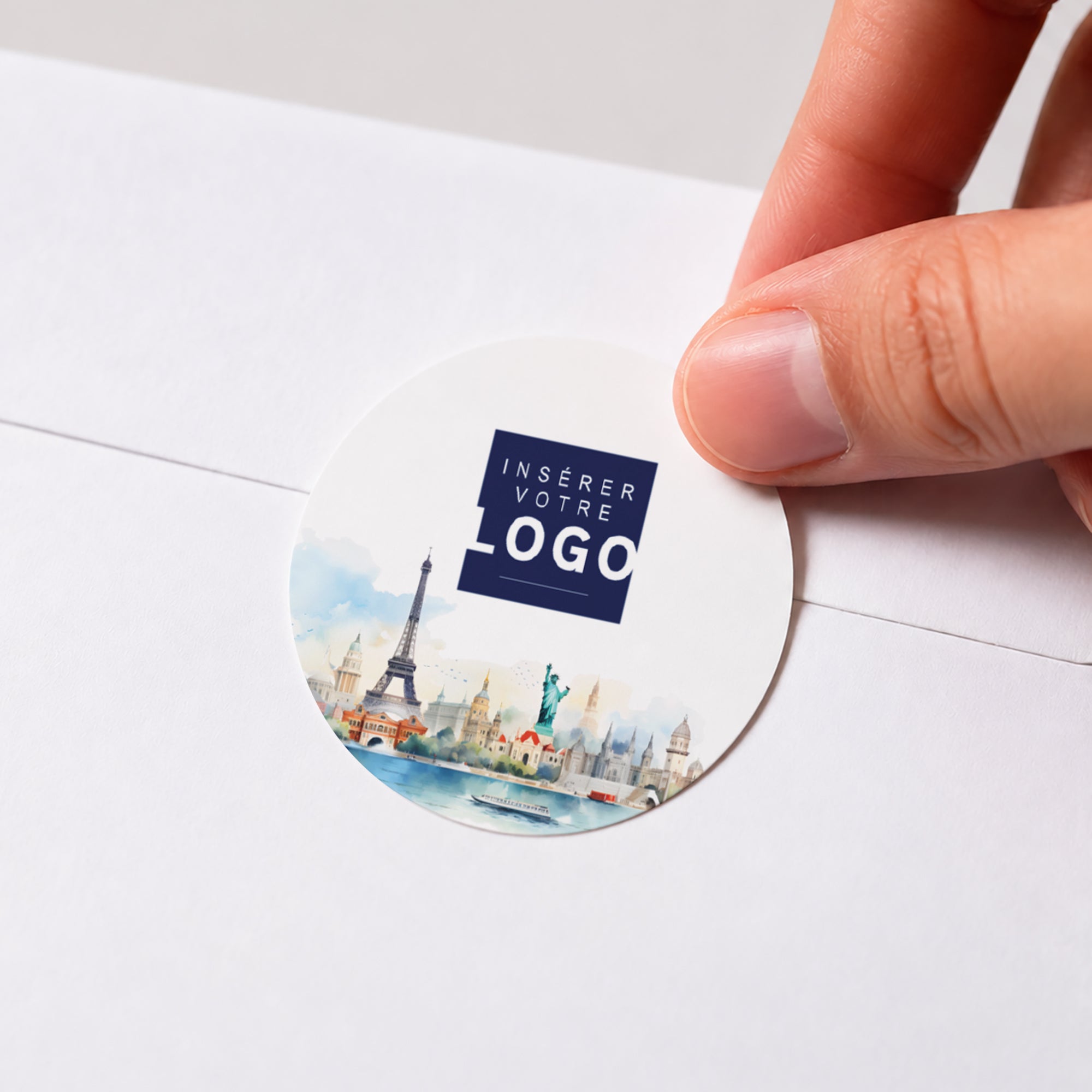 Escales d'Émotions | Vœux professionnels • Sticker • Rond photo N° 1
