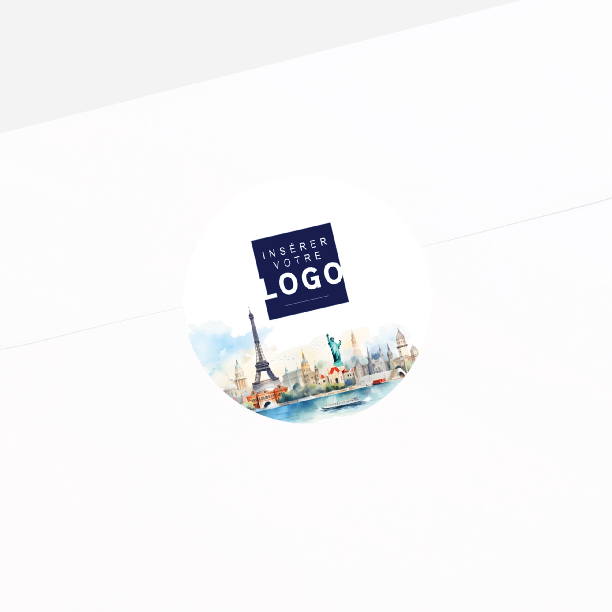 Escales d'Émotions | Vœux professionnels • Sticker • Rond photo N° 2