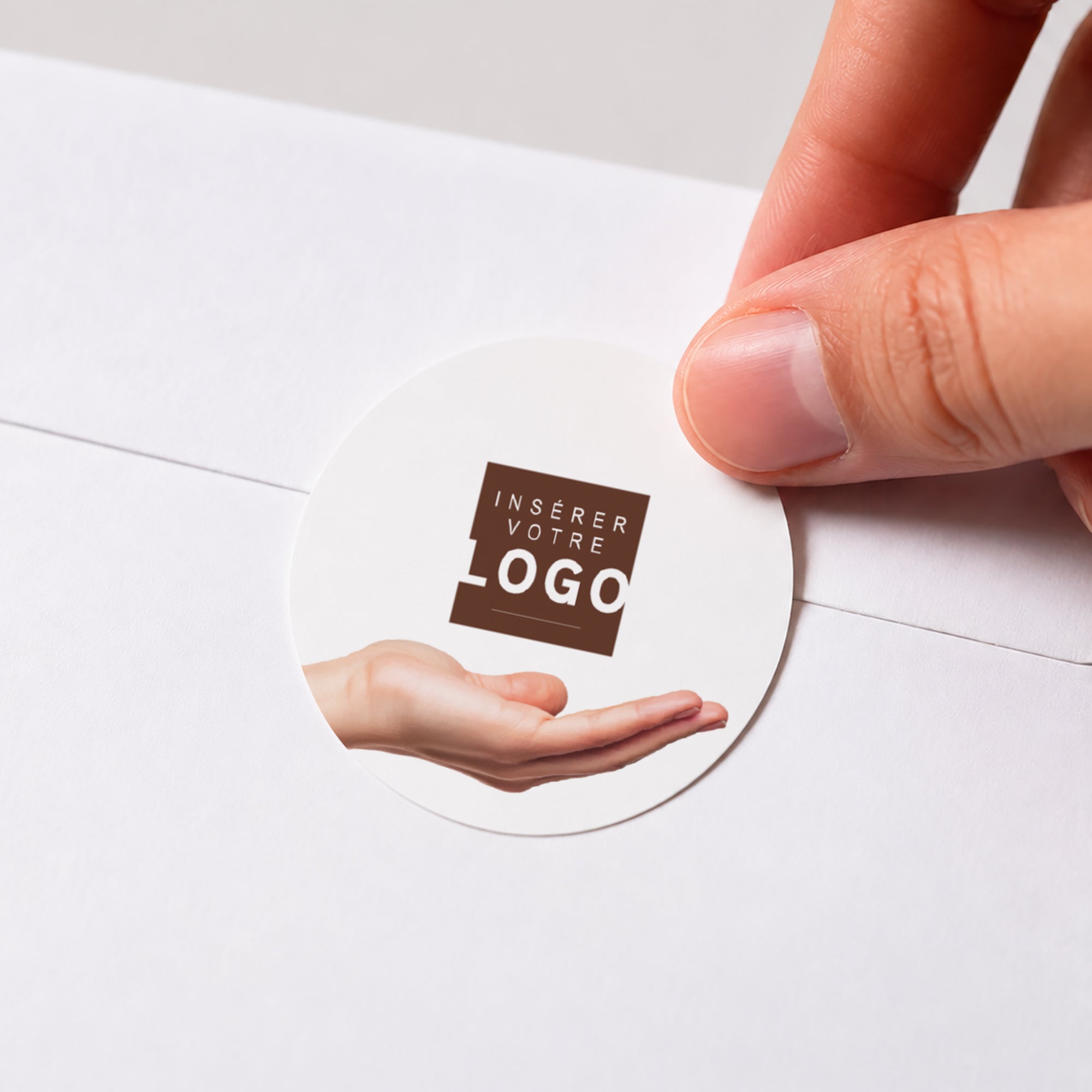 Au Cœur de l'Humain | Vœux professionnels • Sticker • Rond photo N° 1