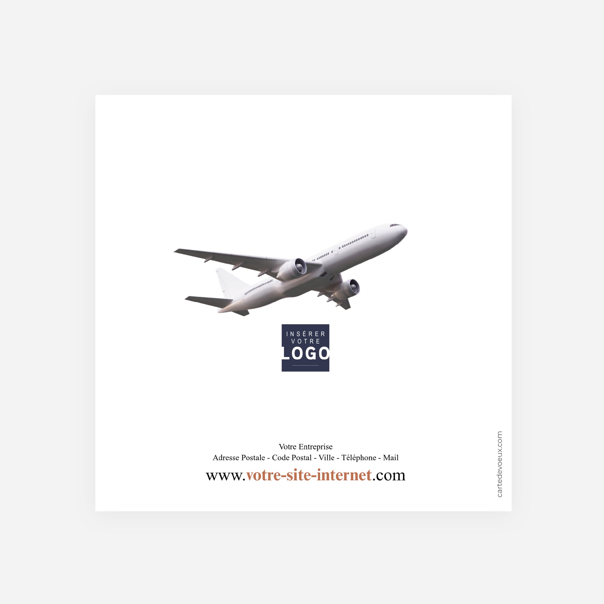 L'Ascension | Vœux professionnels • Carte de voeux • Carrée pliable photo N° 3