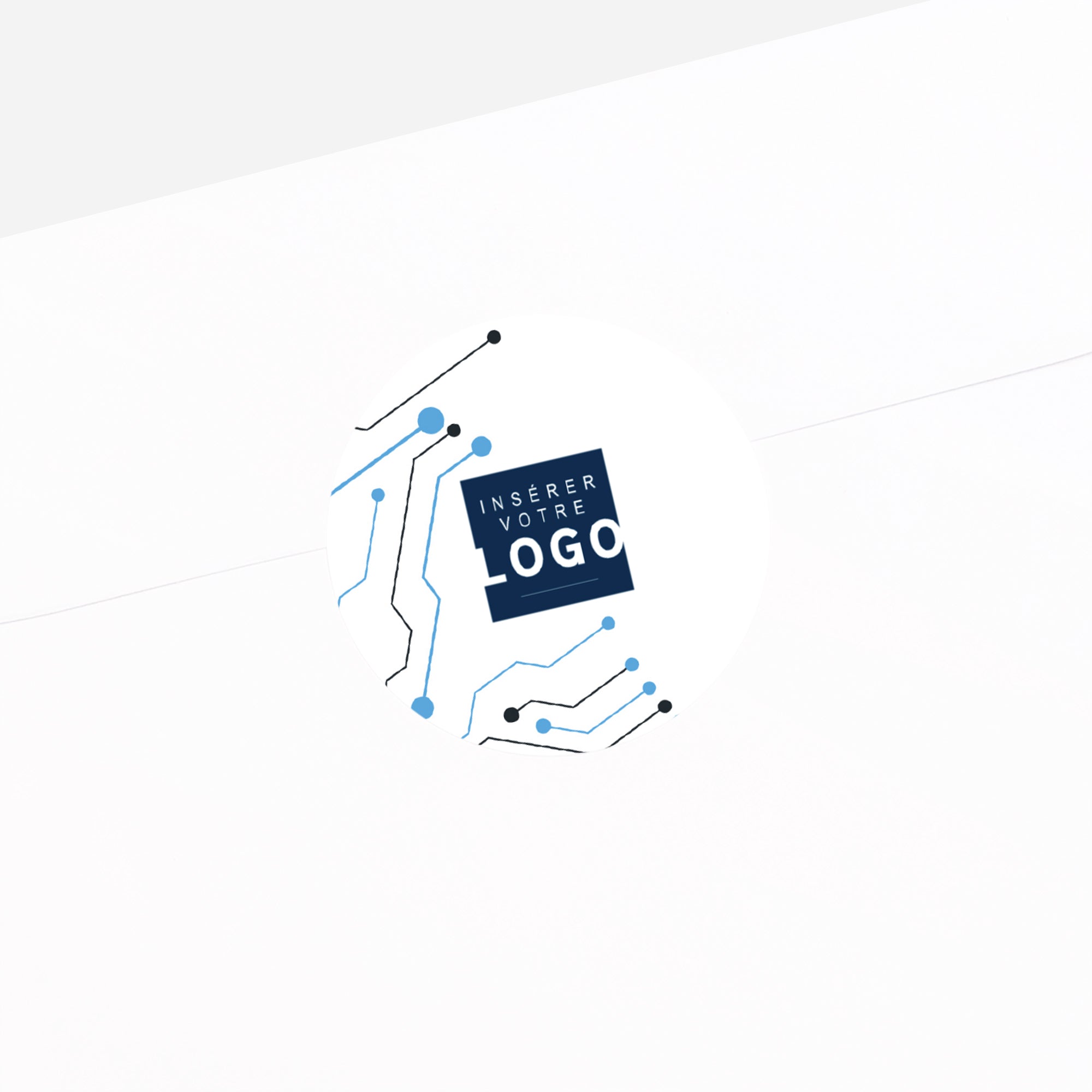 L'Avenir Connecté | Vœux professionnels • Sticker • Rond photo N° 2