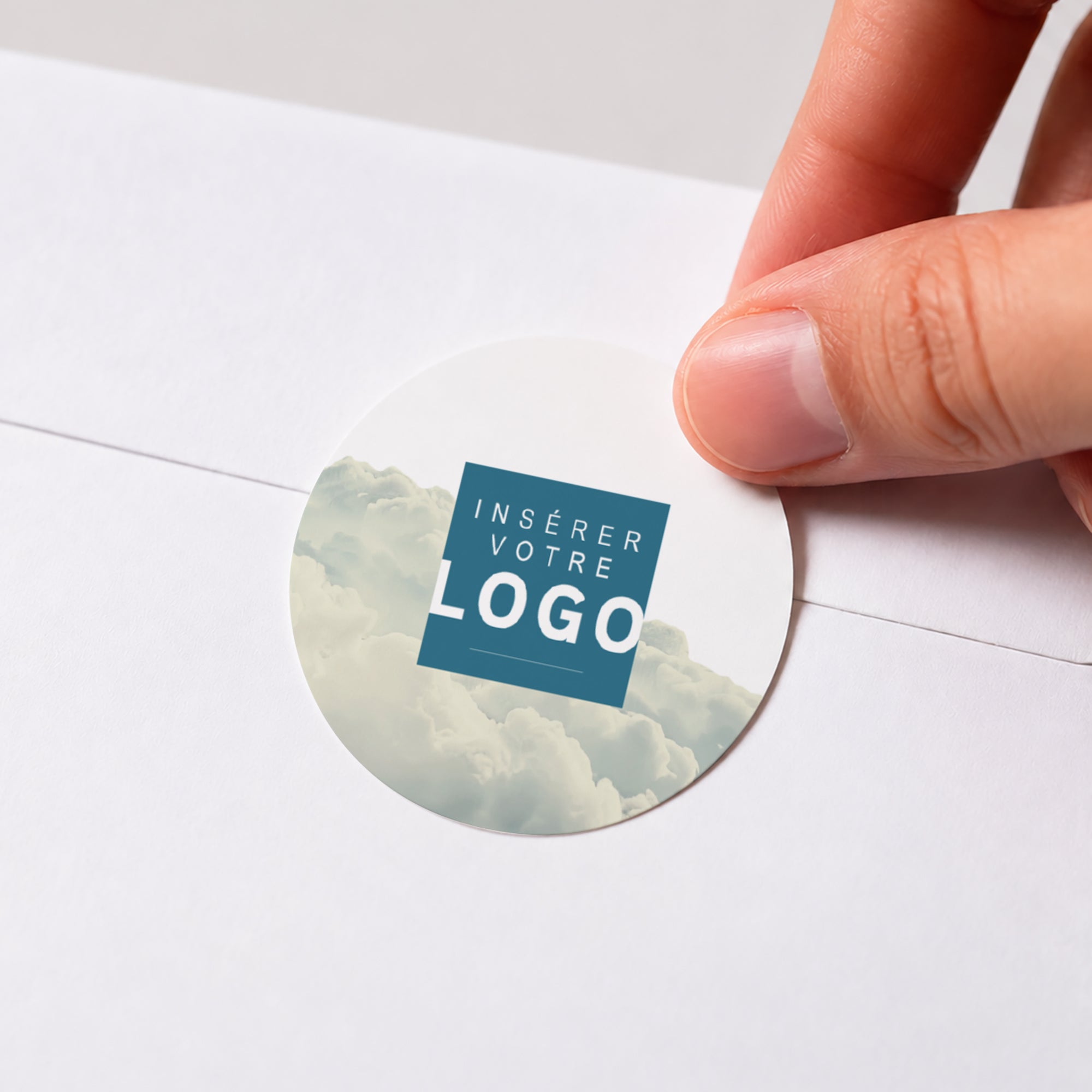 Prendre de la Hauteur | Vœux professionnels • Sticker • Rond photo N° 1