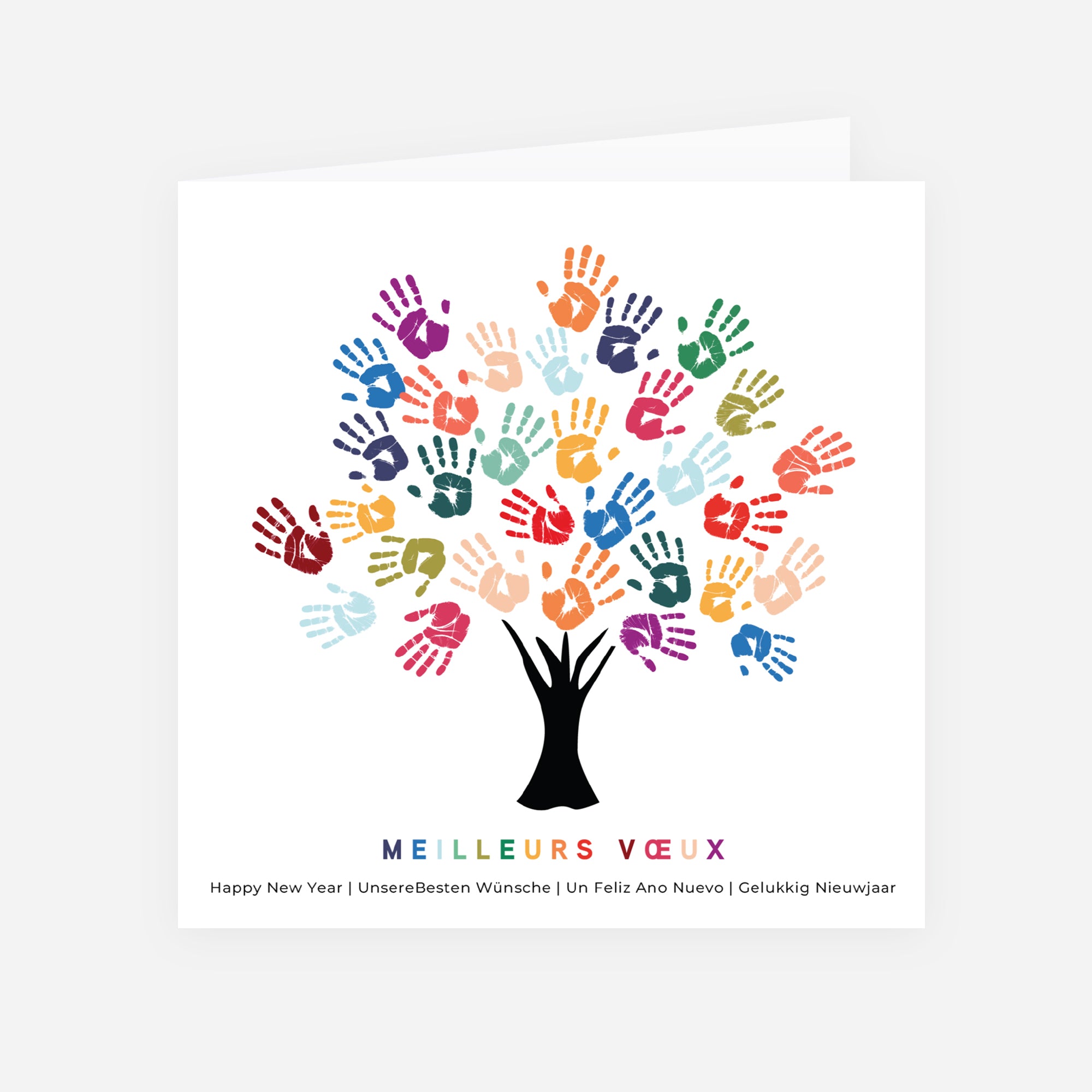 L’Arbre des Talents | Vœux professionnels • Carte de voeux • Carrée pliable photo N° 1