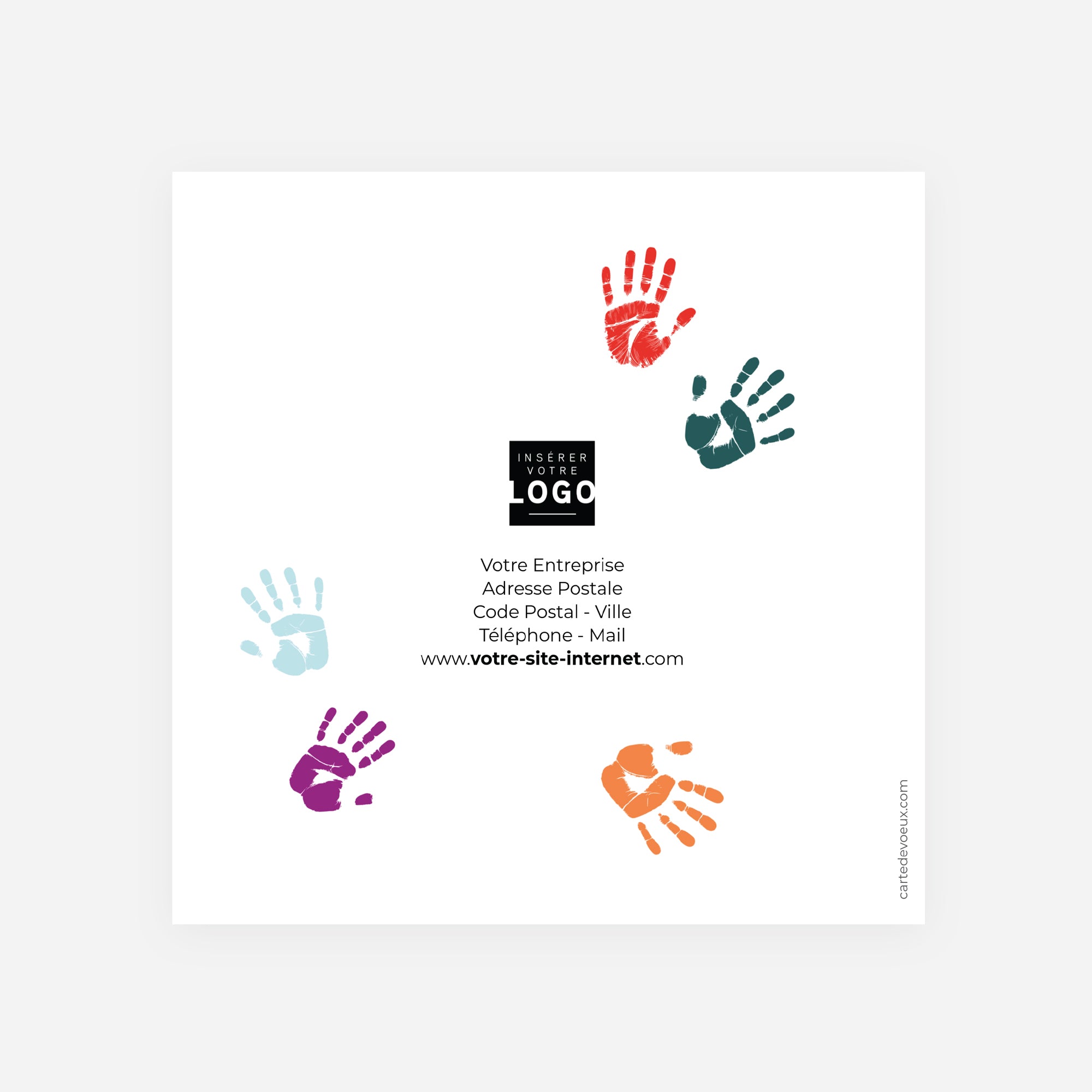 L’Arbre des Talents | Vœux professionnels • Carte de voeux • Carrée pliable photo N° 3