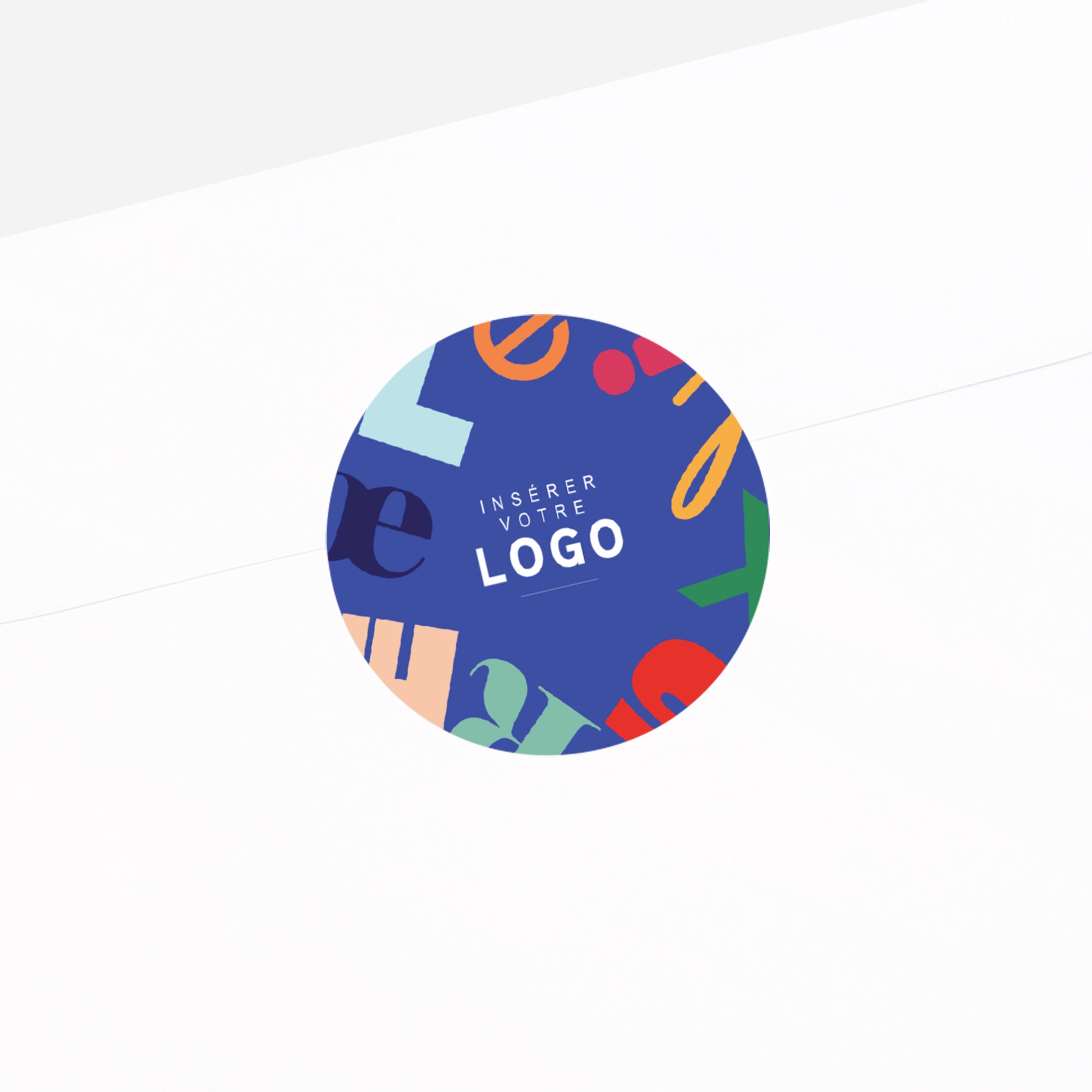 Vœux en Couleurs | Vœux professionnels • Sticker • Rond photo N° 2