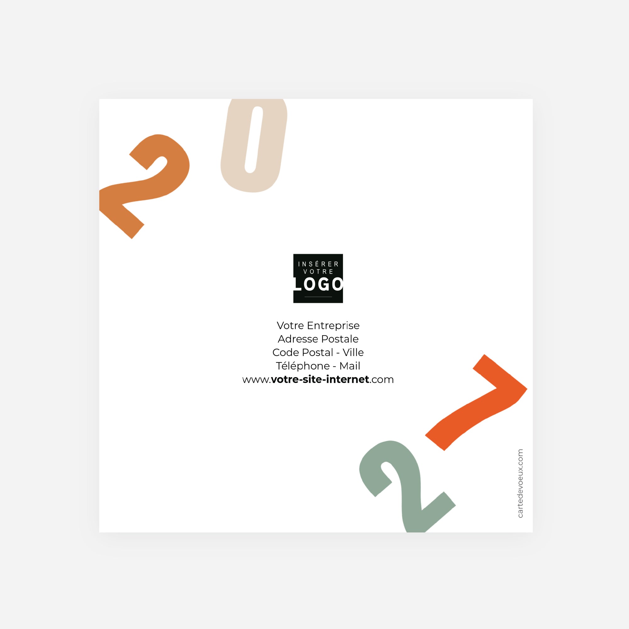 Regards Créatifs | Vœux professionnels • Carte de voeux • Carrée pliable photo N° 3