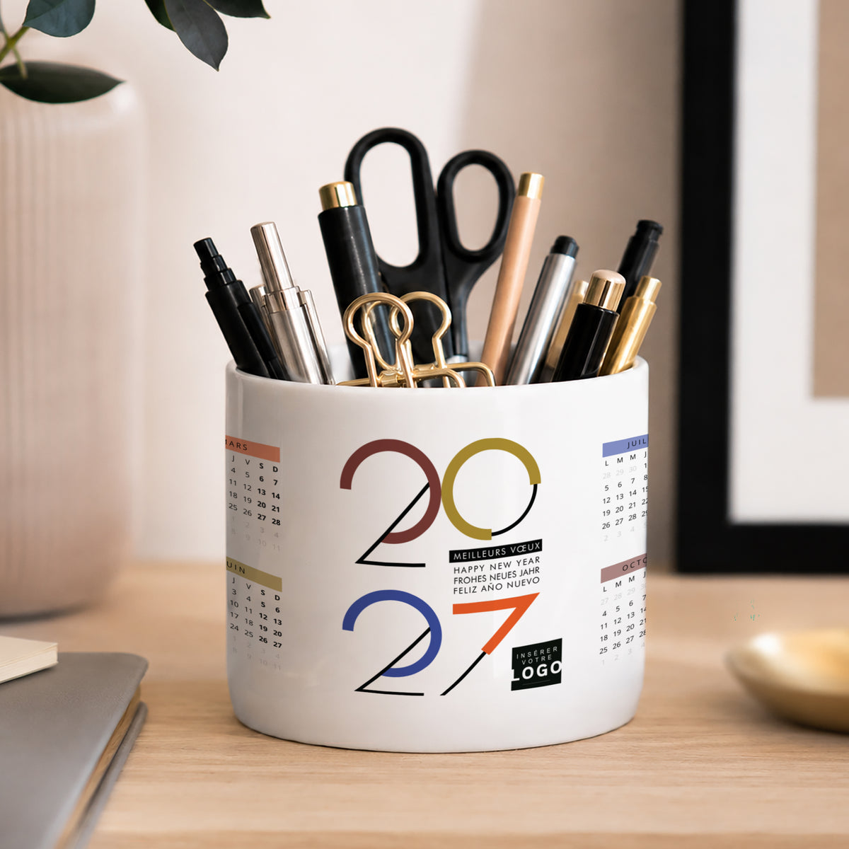 Géométrie des Vœux | Cadeau entreprise • Pot à crayons • 48 cl photo N° 2