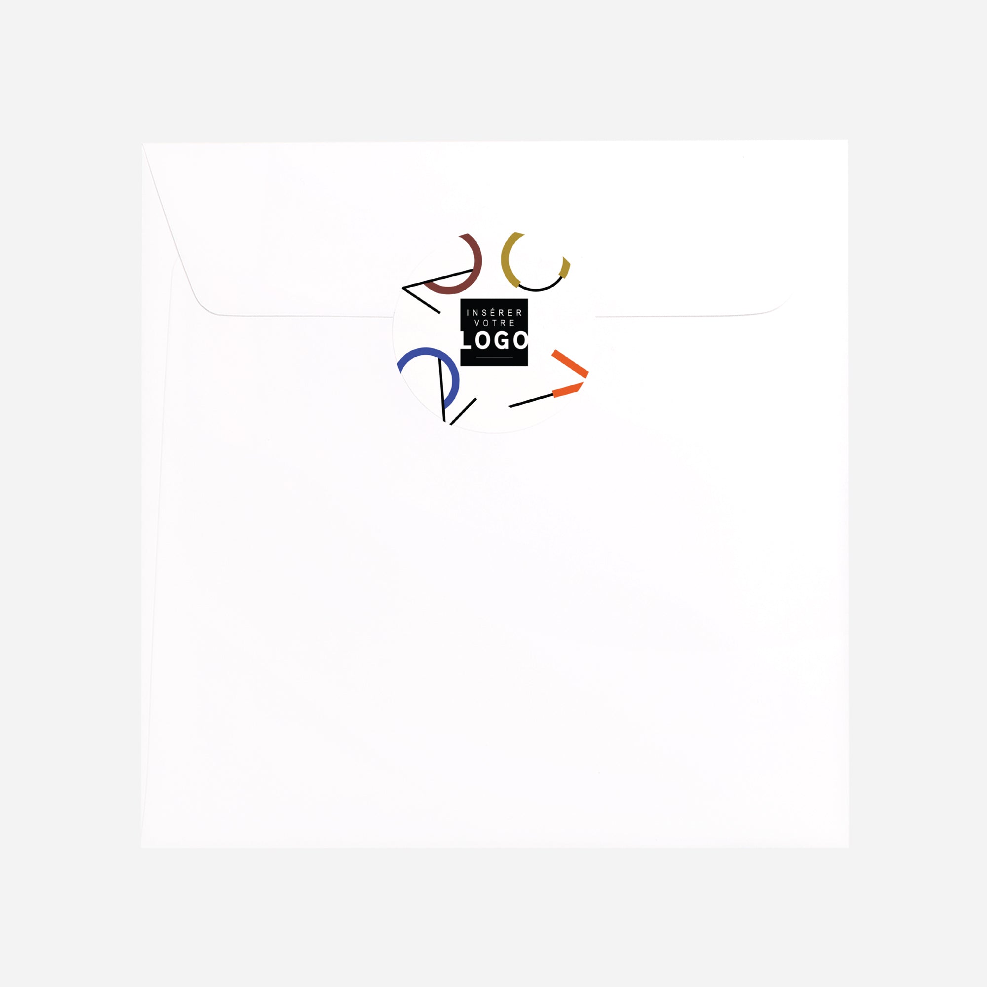 Géométrie des Vœux | Vœux professionnels • Sticker • Rond photo N° 3