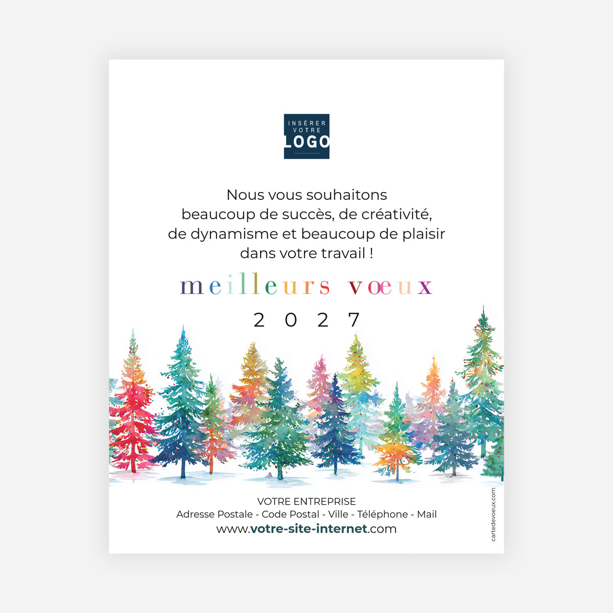 Éclats de Forêt | Vœux professionnels • Carte virtuelle • eCard Image photo N° 1