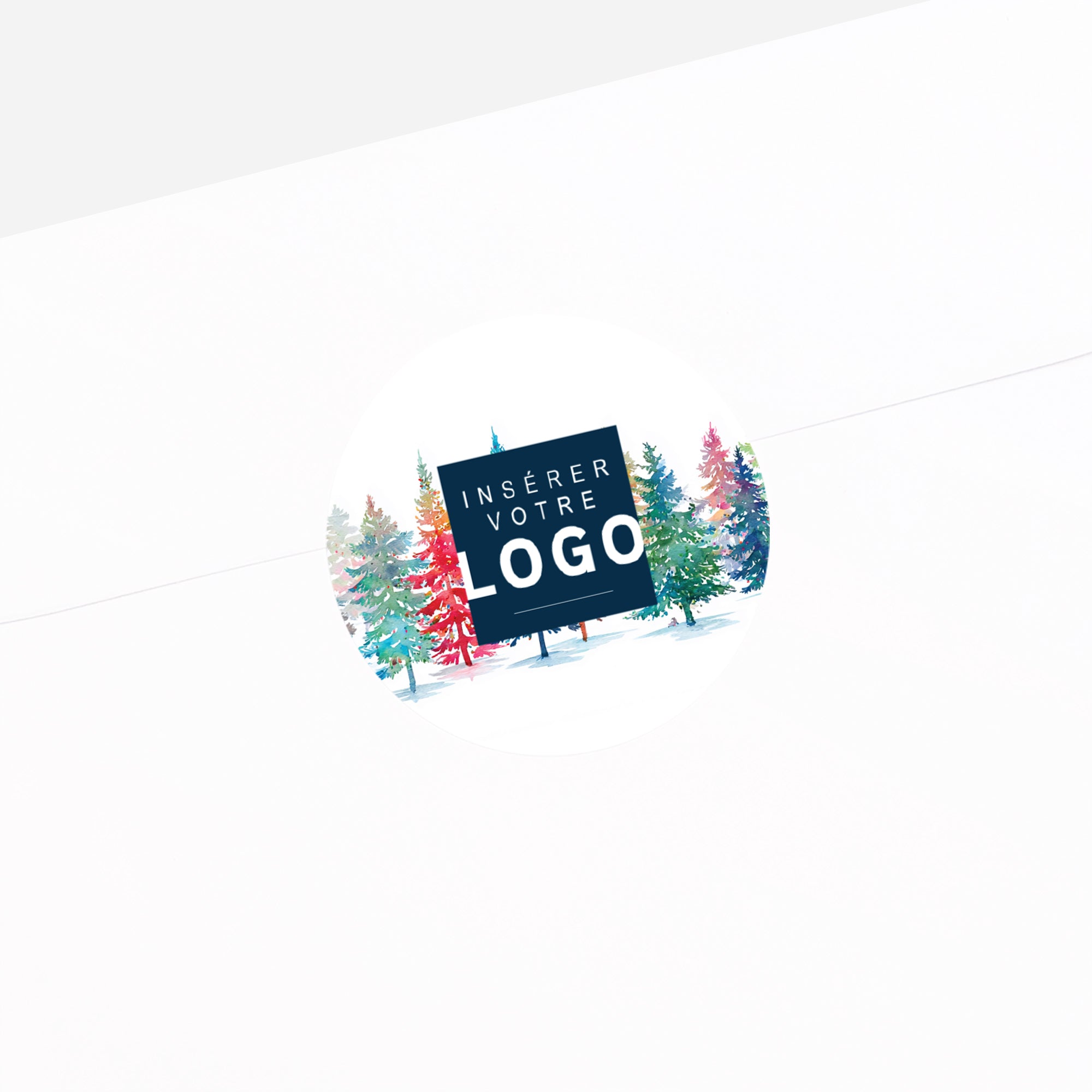 Éclats de Forêt | Vœux professionnels • Sticker • Rond photo N° 2