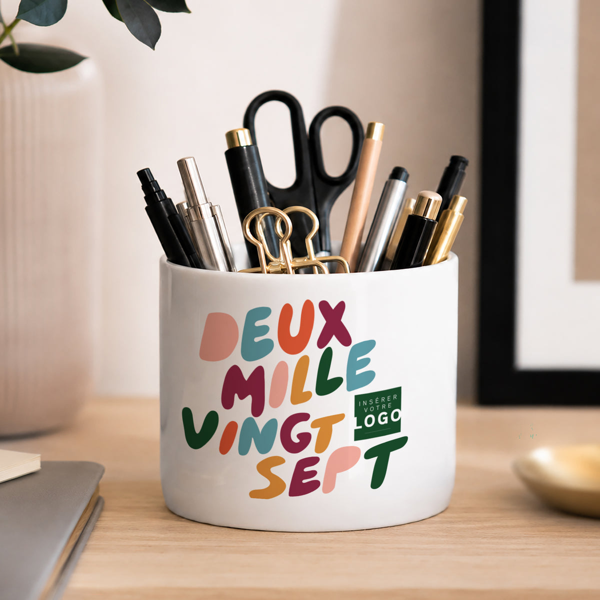 Haut en couleur | Cadeau entreprise • Pot à crayons • 48 cl photo N° 2