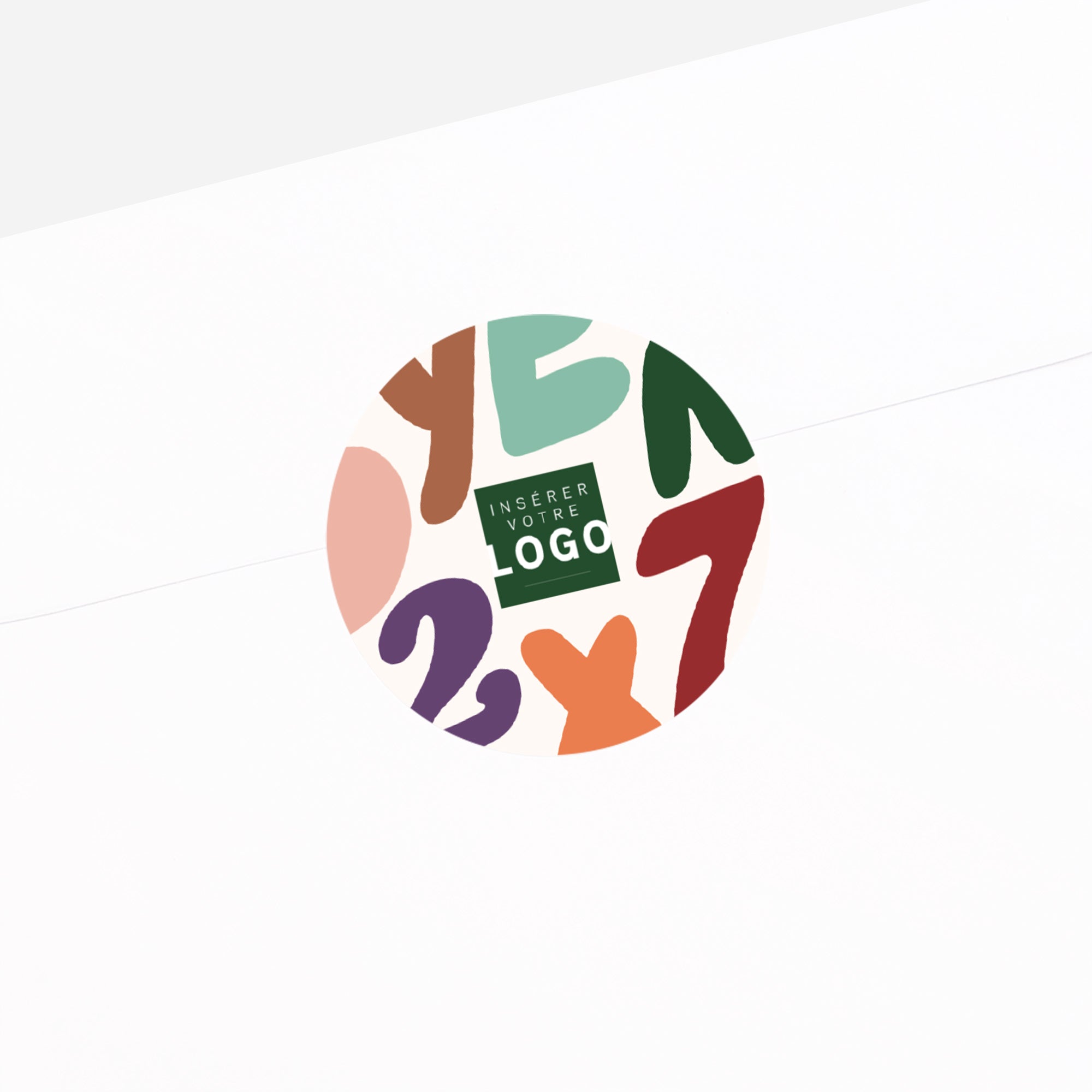 Vœux en Grand | Vœux professionnels • Sticker • Rond photo N° 2