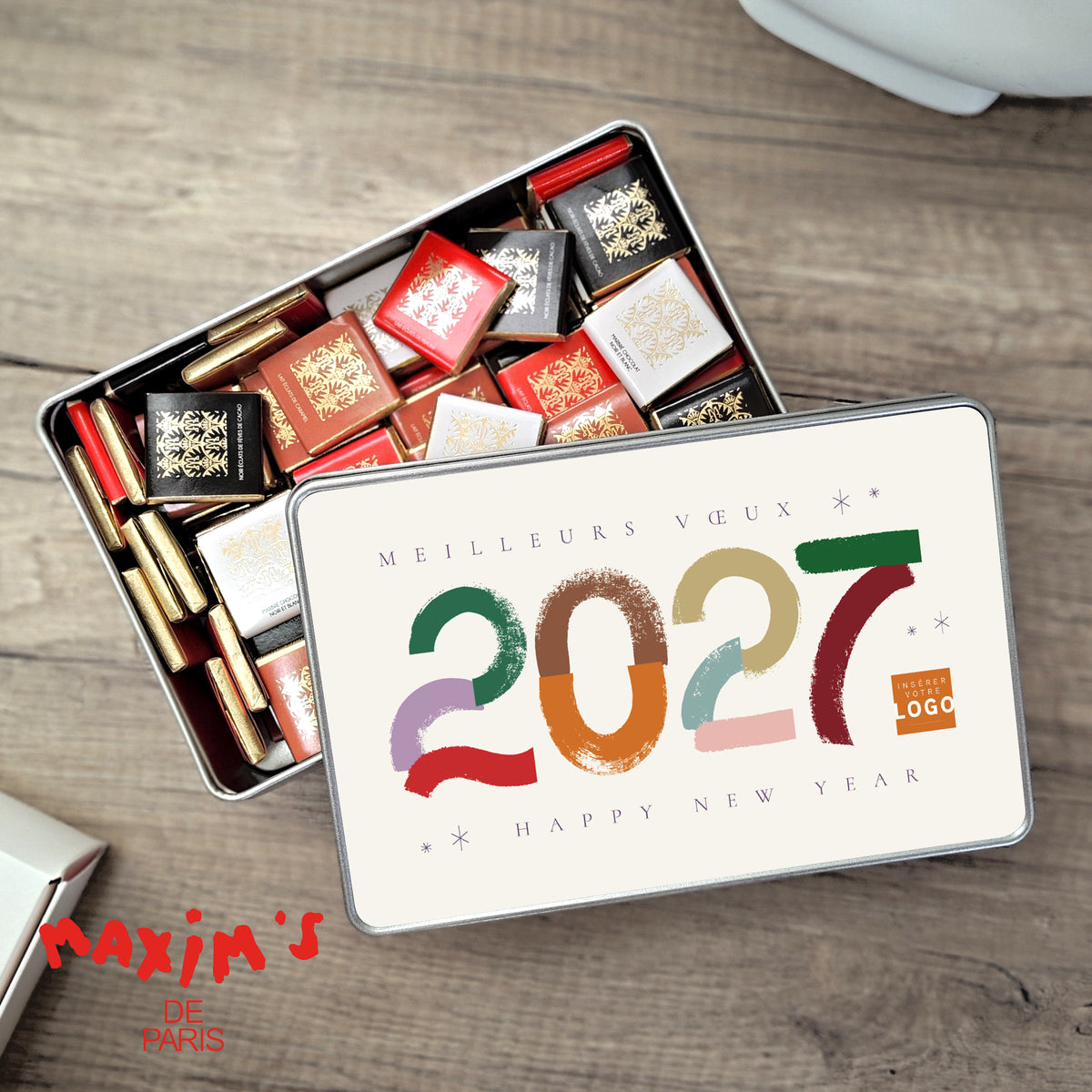 Colorful Year | Cadeau entreprise • Boite métallique • Rectangle photo N° 1