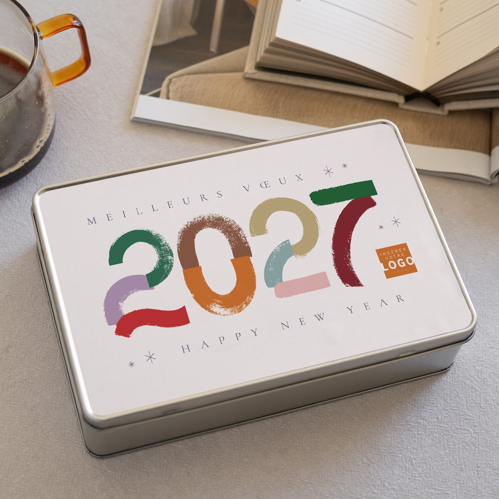 Colorful Year | Cadeau entreprise • Boite métallique • Rectangle photo N° 2