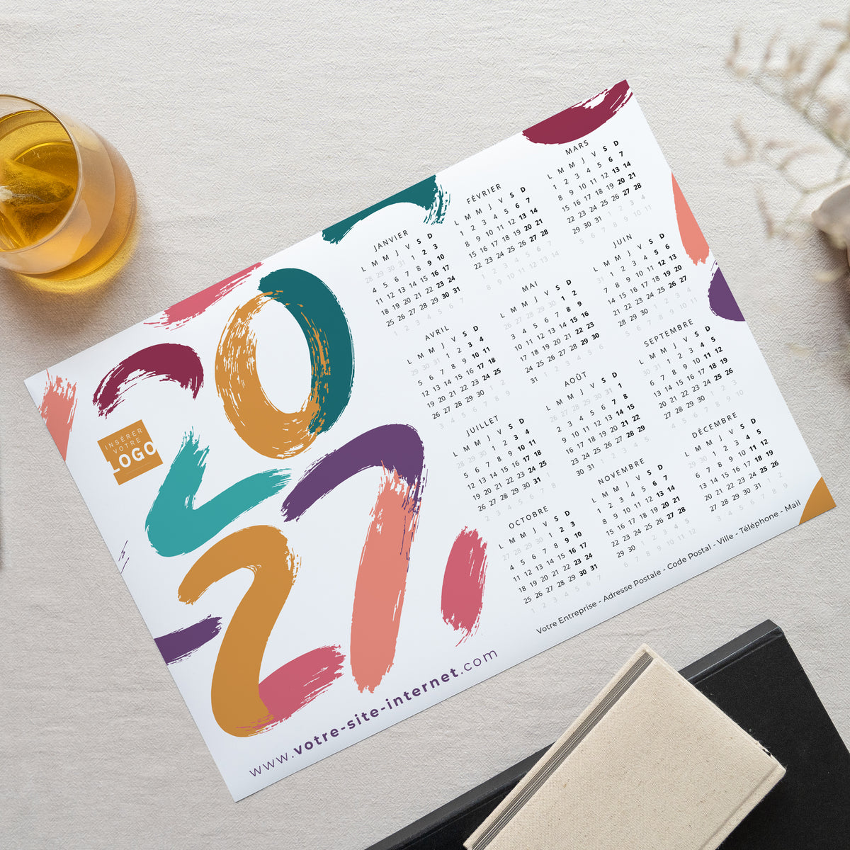 Coups d’Éclat | Vœux professionnels • Calendrier professionnel • Monopage paysage photo N° 1