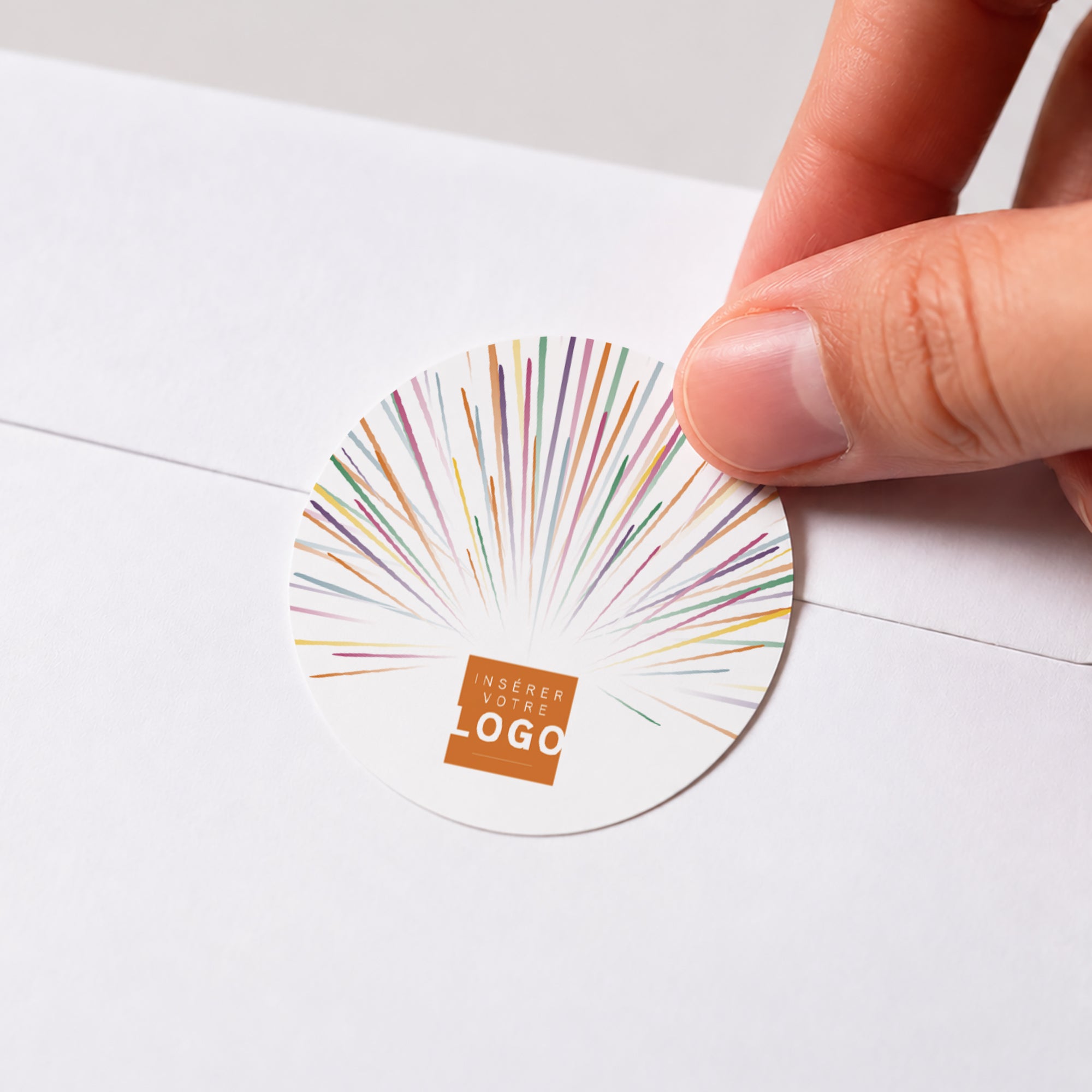 Éclat de Vœux | Vœux professionnels • Sticker • Rond photo N° 1